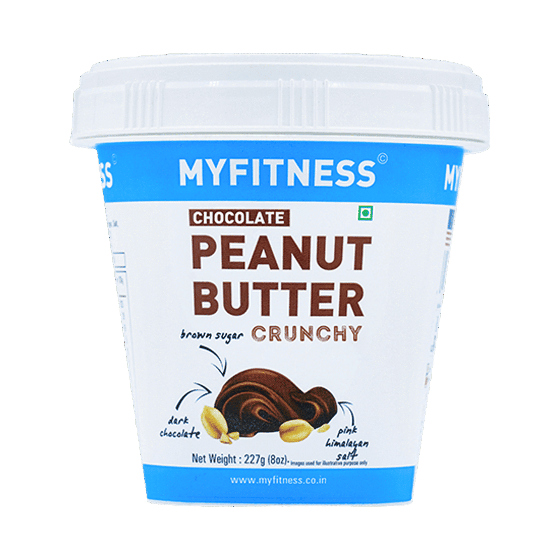 MyFitness Chocolate Peanut Butter Crunchy Spread (210g) - Image 1