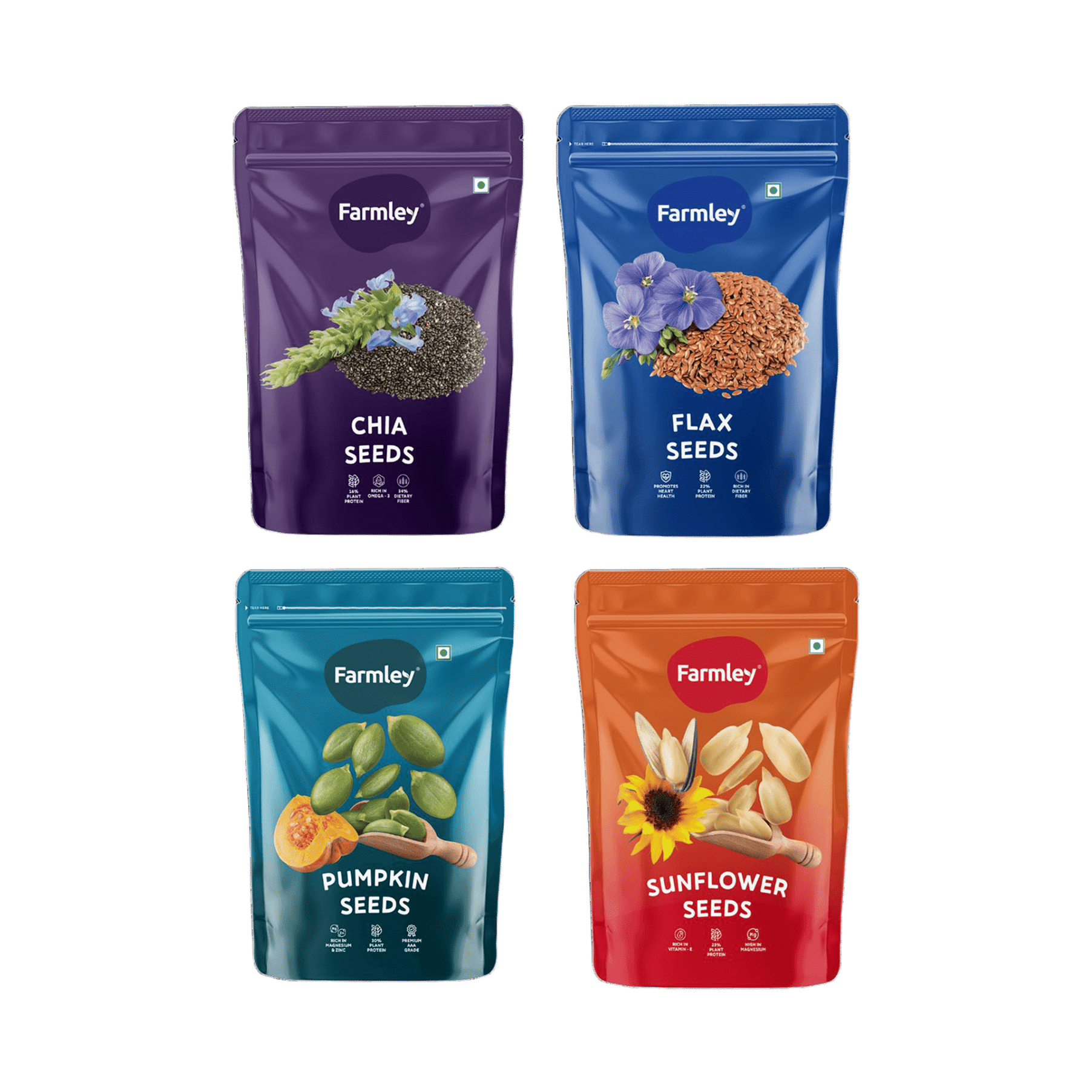 Farmley Premium Seeds Combo Pack Of 4 - Image 1