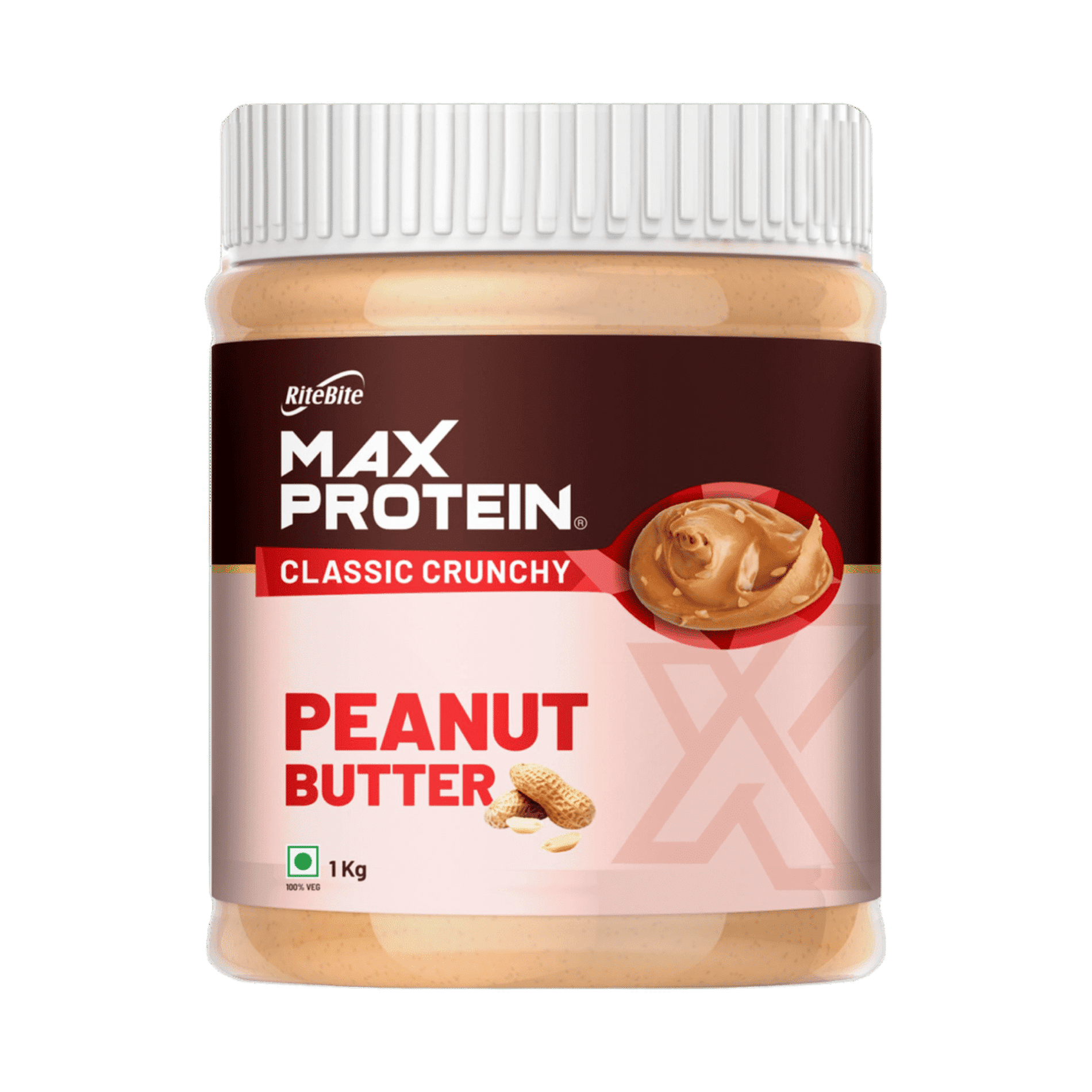 Ritebite Max Protein Peanut Spread - Classic Crunchy - Image 1