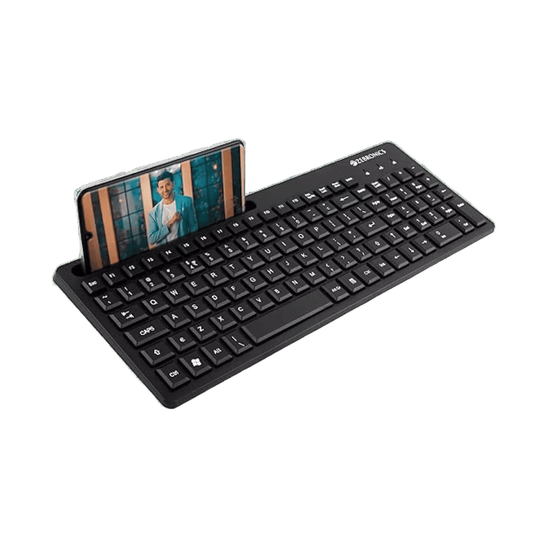 Buy Zebronics K36 Wired Keyboard, Smartphone Holder, 106 Keys
