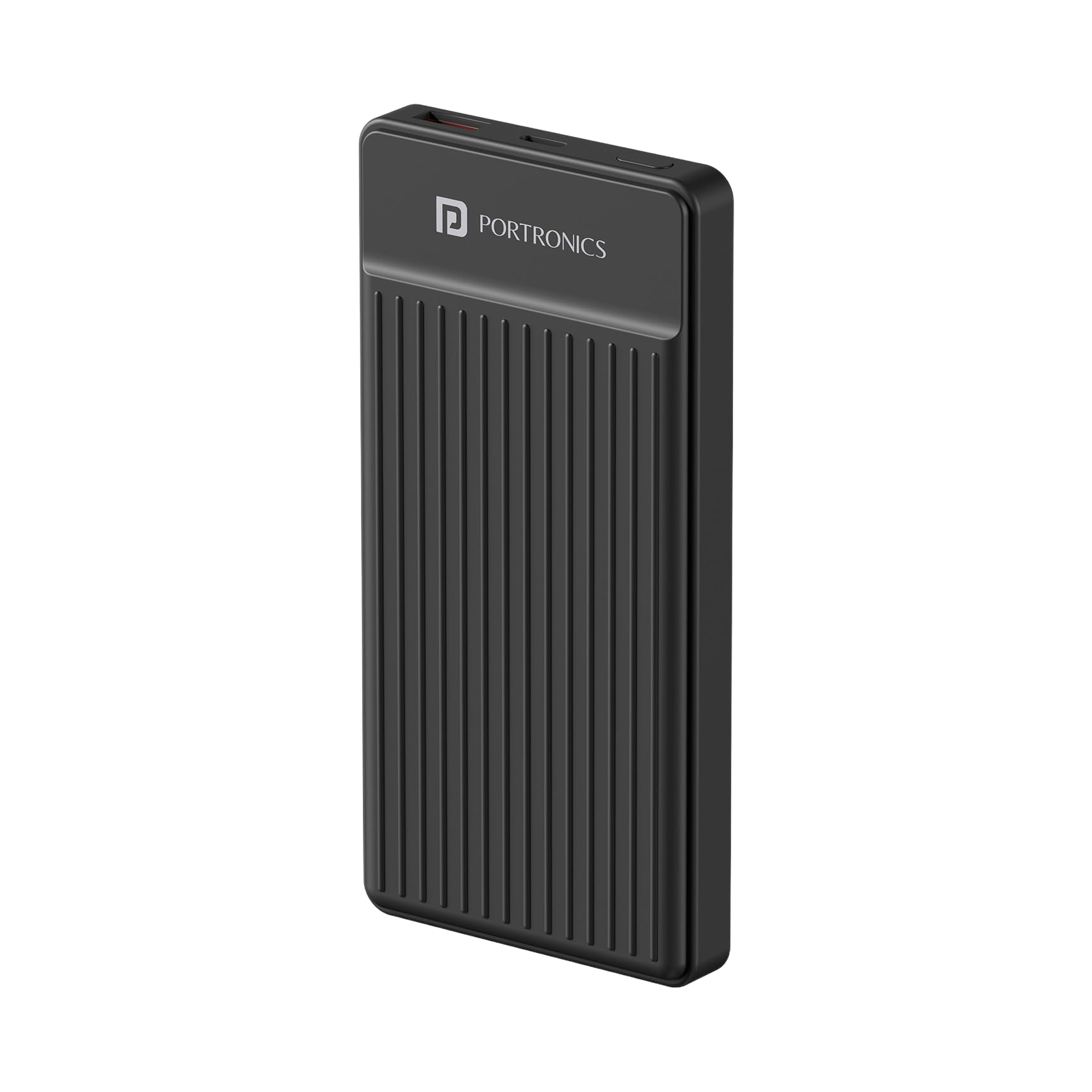 Portronics Luxcell B12 10000mAh Power Bank - Black - Image 1