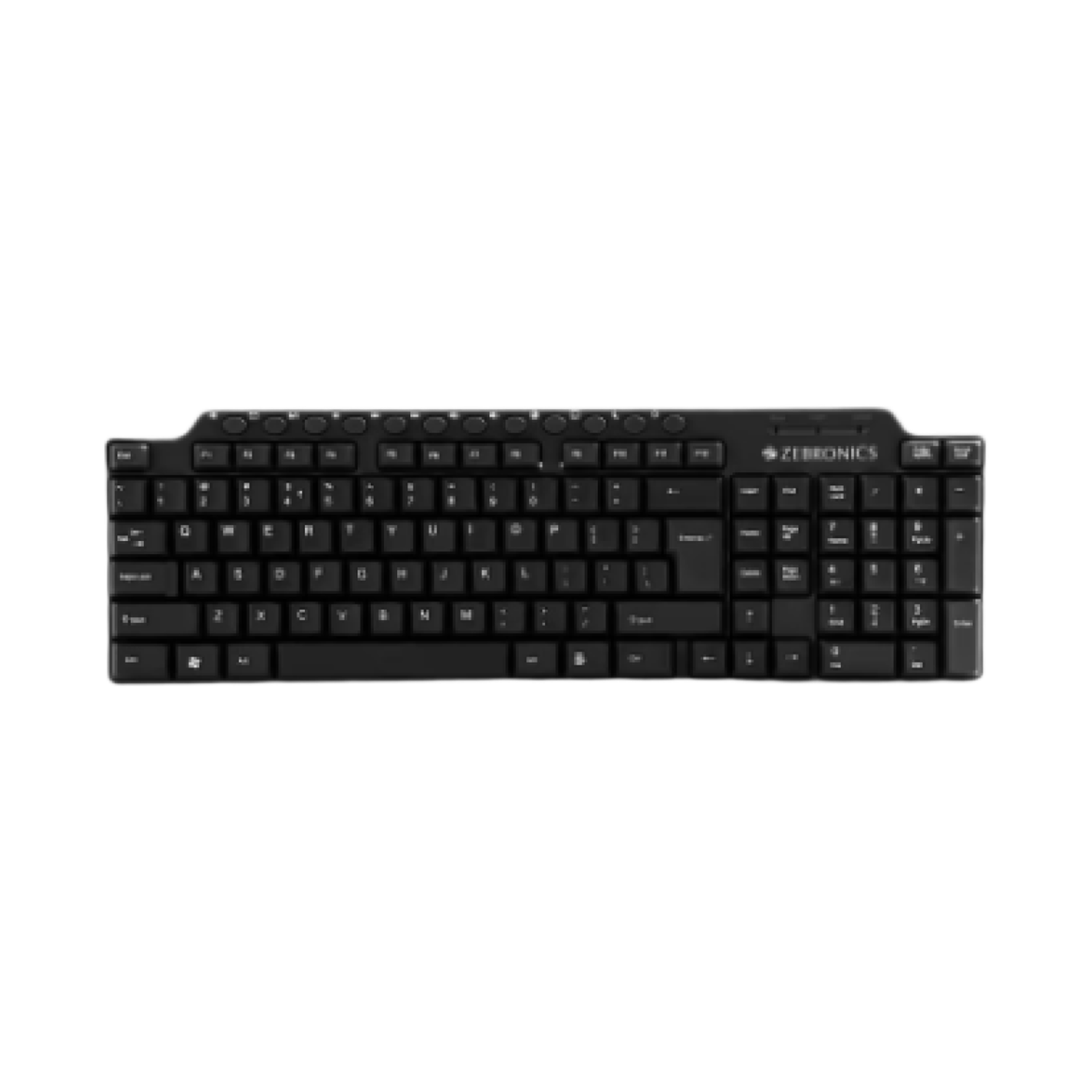 KME！ ZEBRONICS ZEB-K4000M USB Wired Keyboard with 107 Keys, Silent