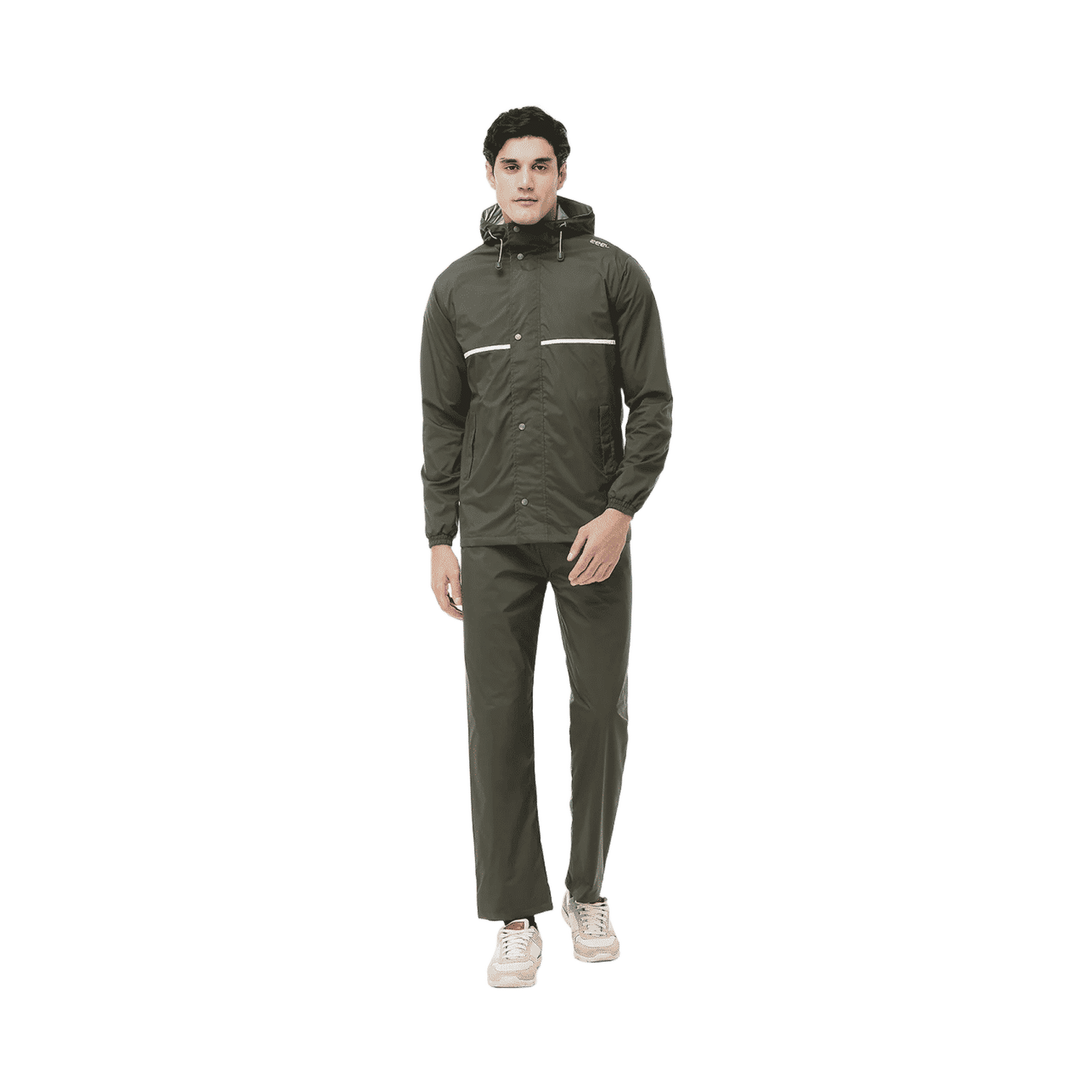 Buy Zeel Apex Rainsuit for Men (XXL, Polyester, Olive) Online (1