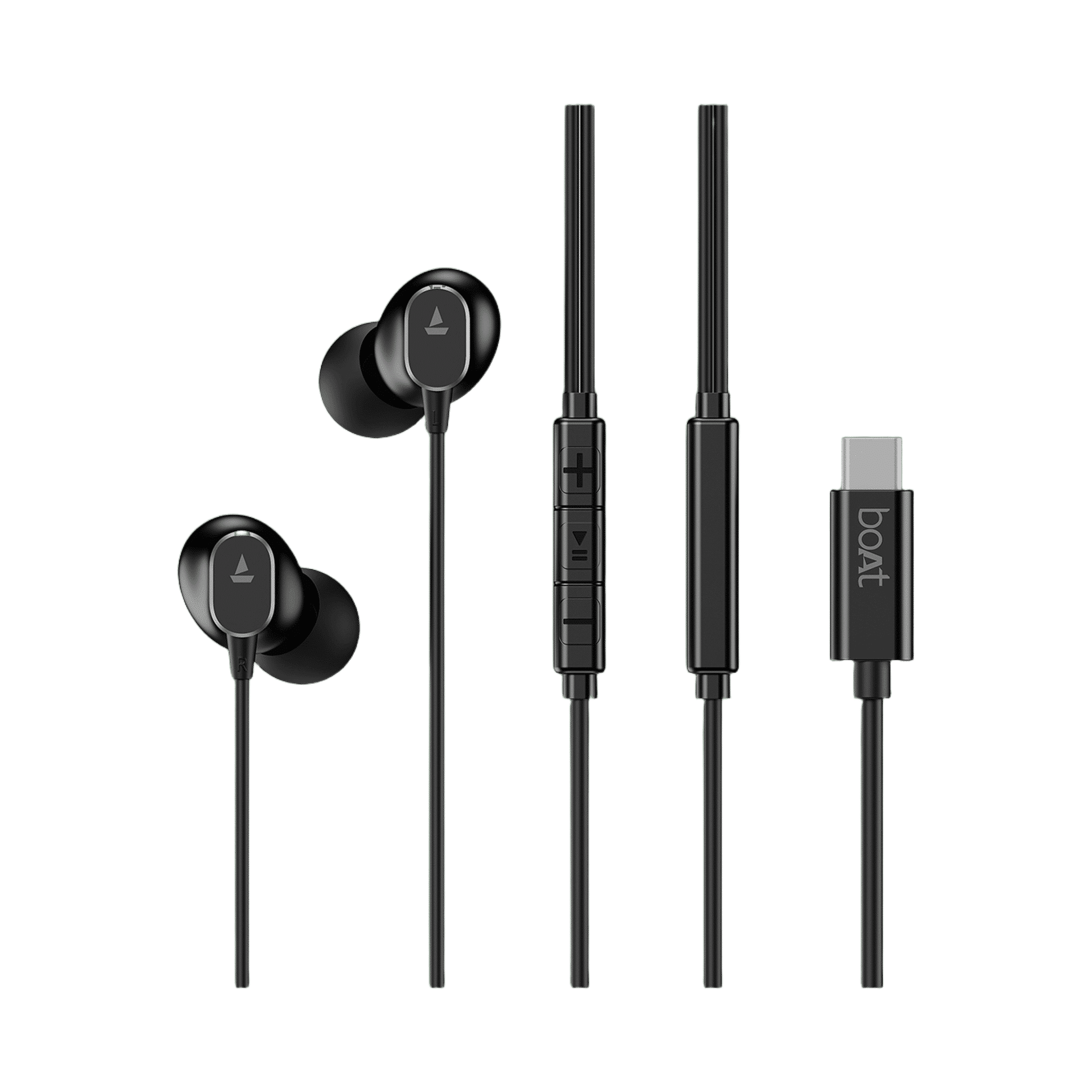 boAt Bassheads 90C Pro Wired Earphones with Type C, 40mm Driver