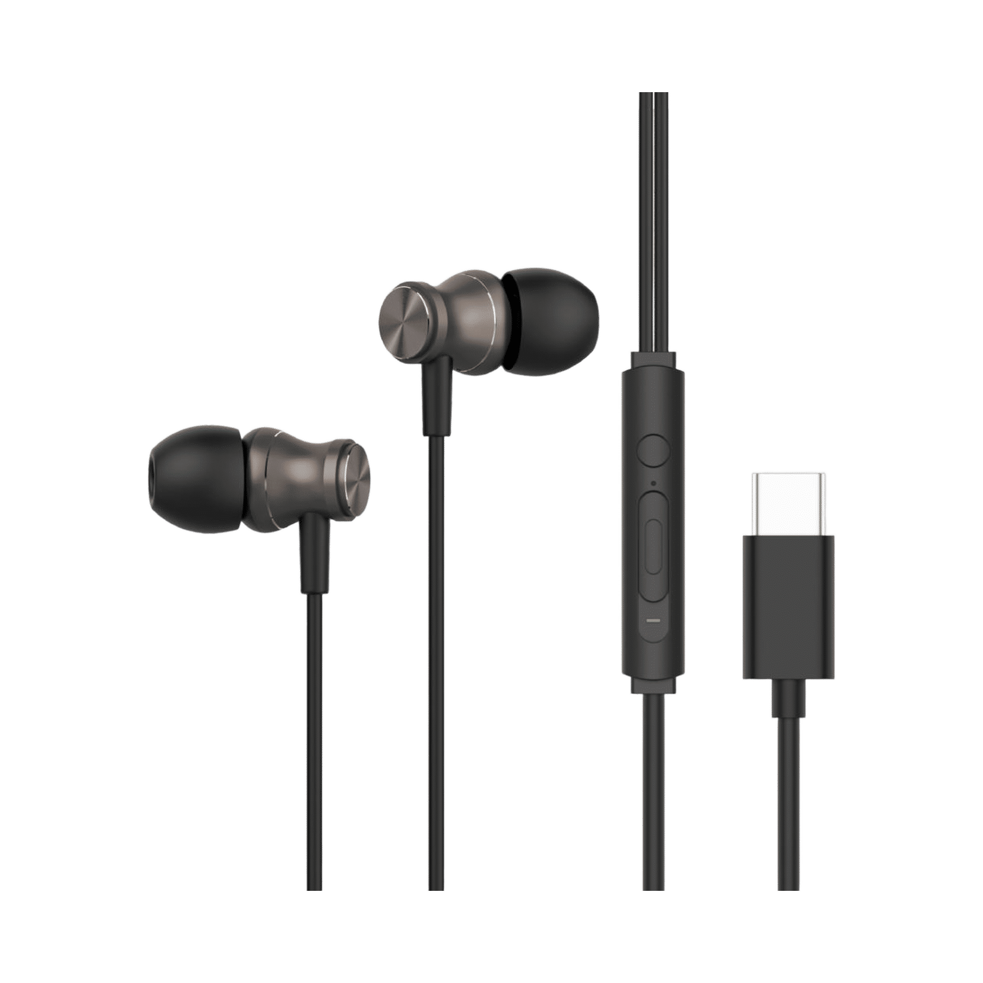 Hammer Nova In-Ear Wired Earphone with Mic, Type-C (Black) - Image 1