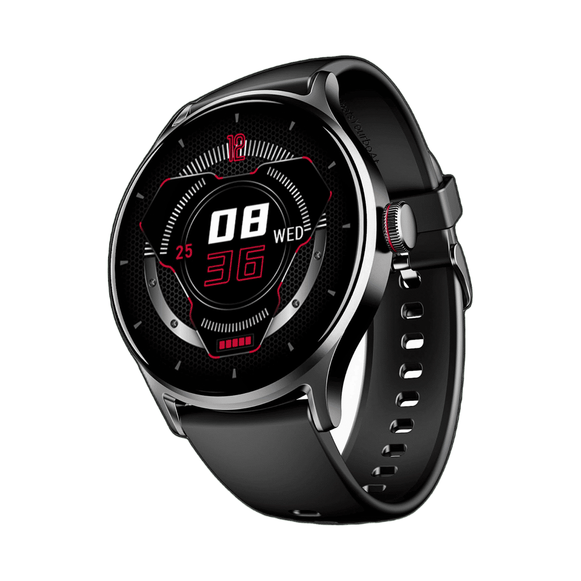 boAt Lunar Vista 1.52" Black Smart Watch - Image 1