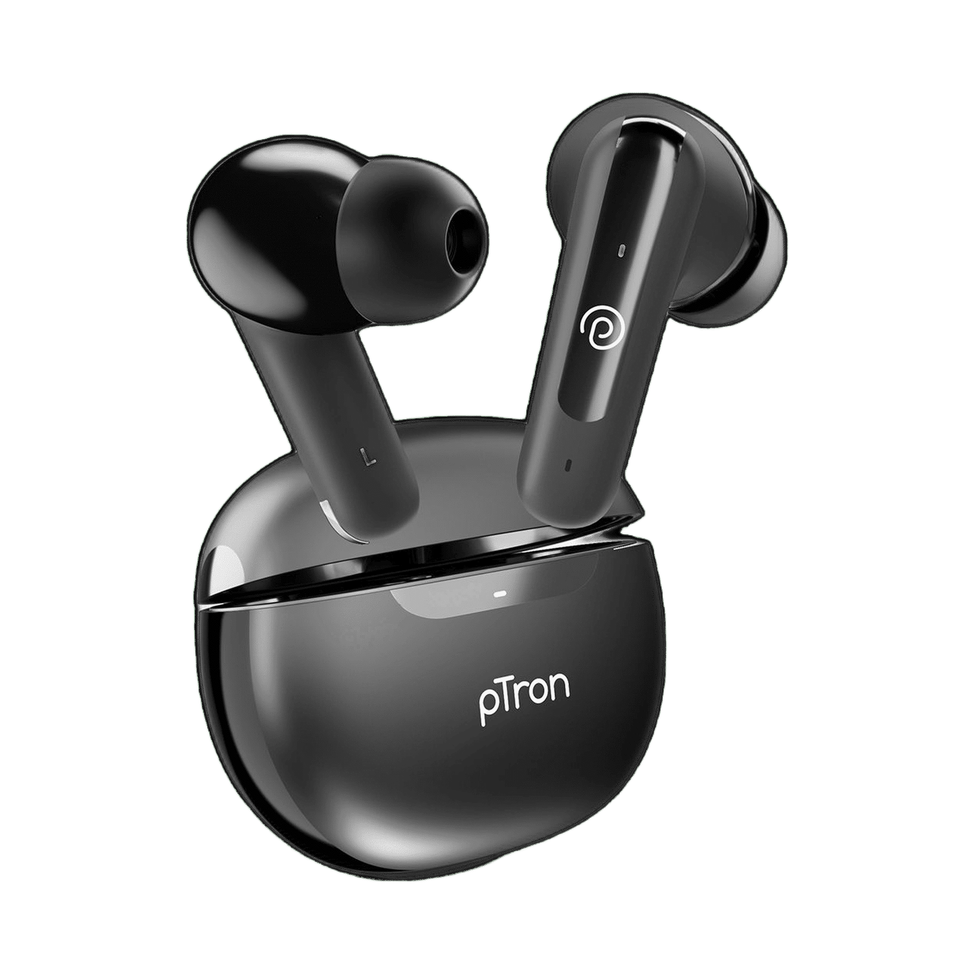 pTron Bassbuds Mojo 34Hrs Black - Image 1
