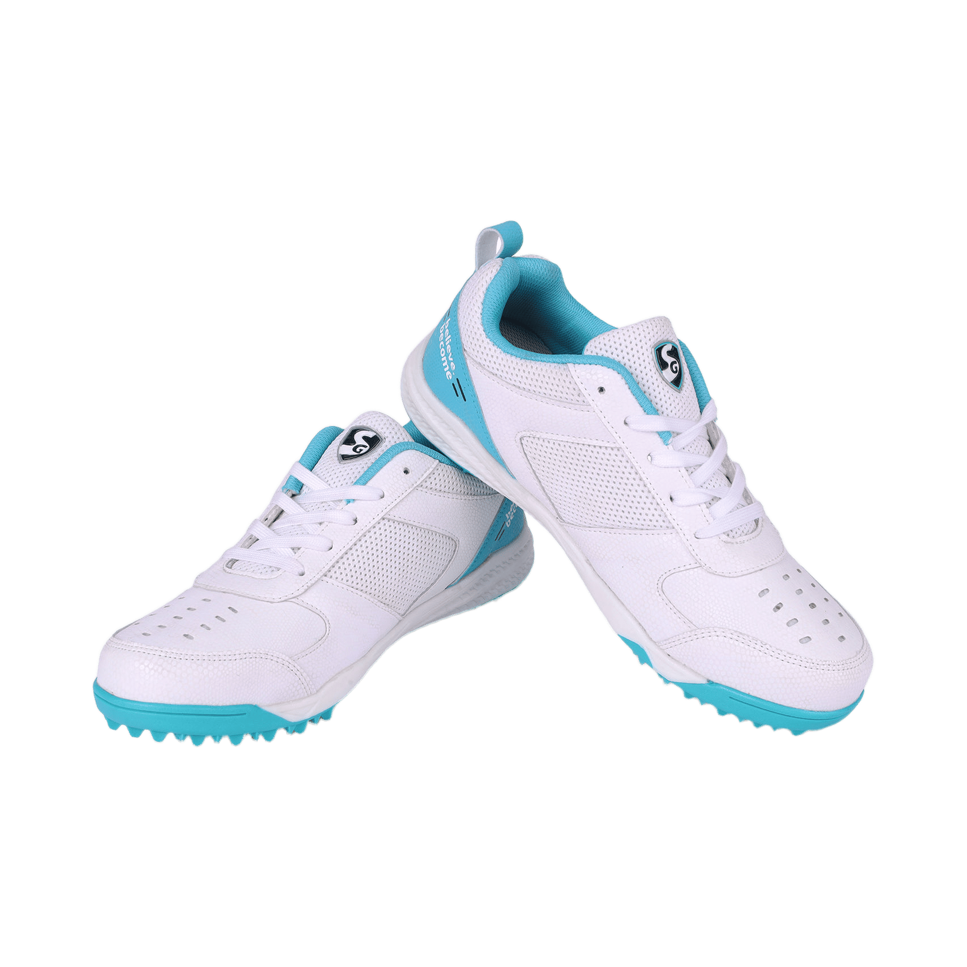 Buy SG Fusion Cricket Shoes (Size 9, Teal, White) Online () At
