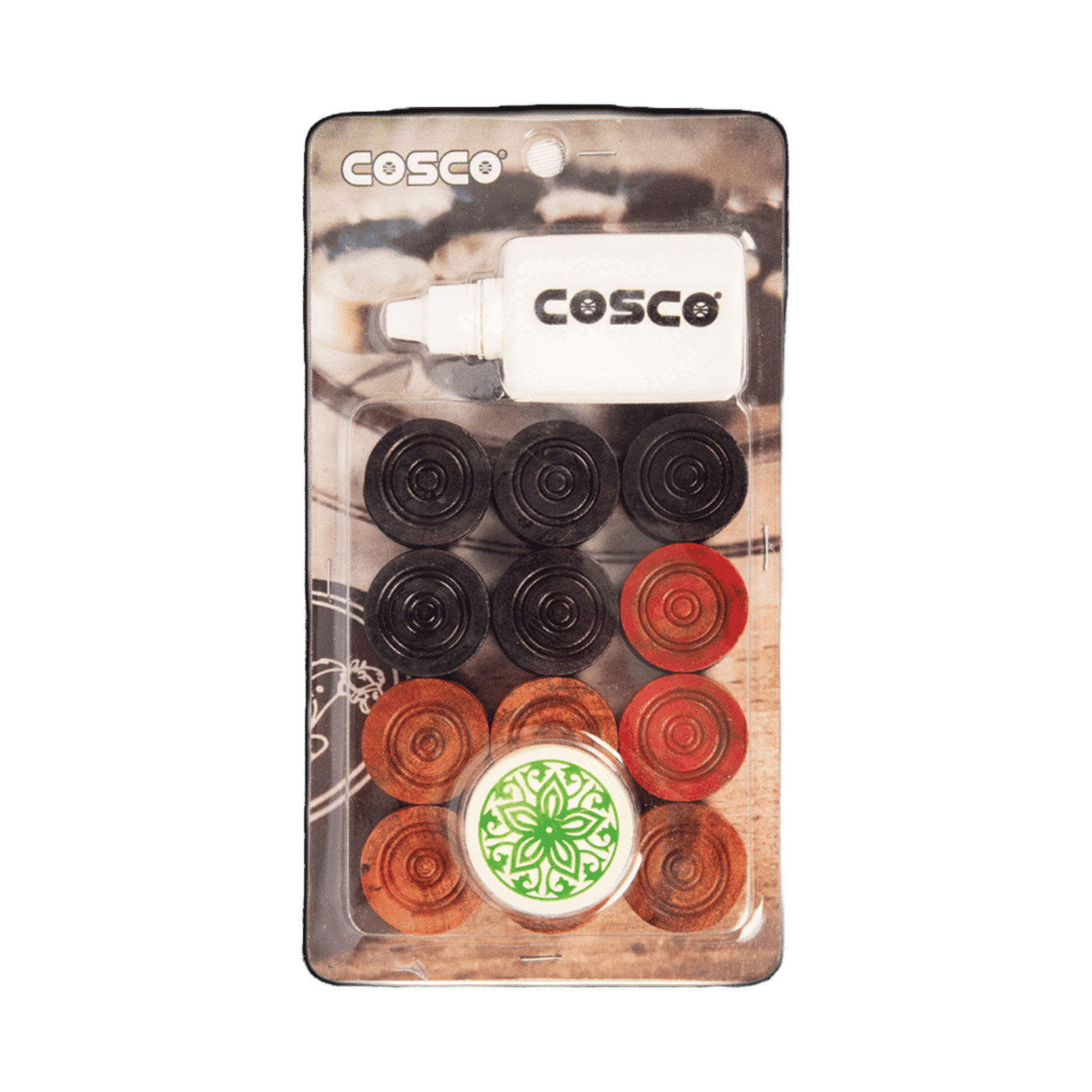 Cosco 3-in-1 Complete Carrom Board Game Set - Image 1