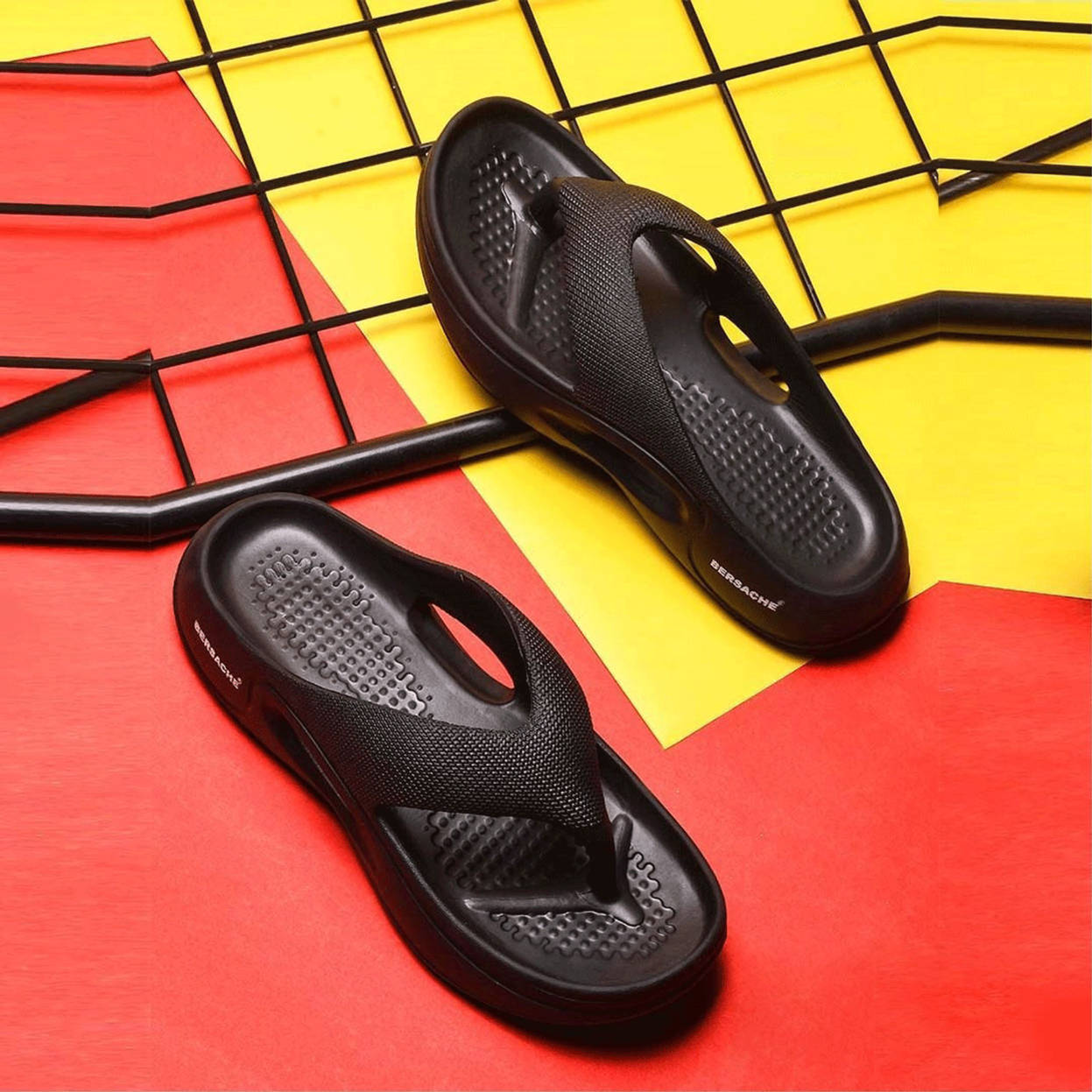 Bersache EVA Slipper, Black - UK 11 - Image 1