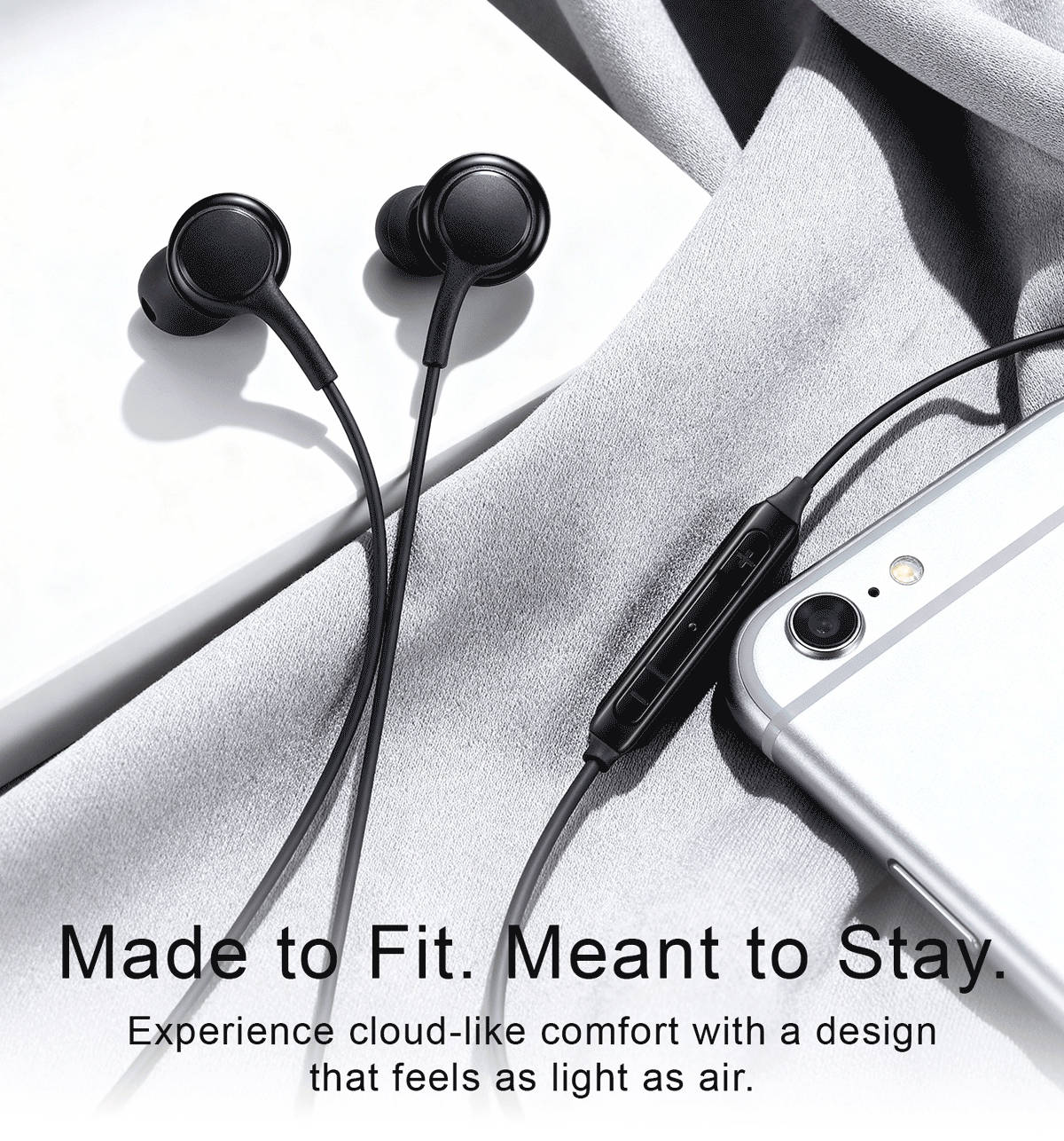 Hammer 3.5mm Wired Earphones with Mic, Black - Image 6