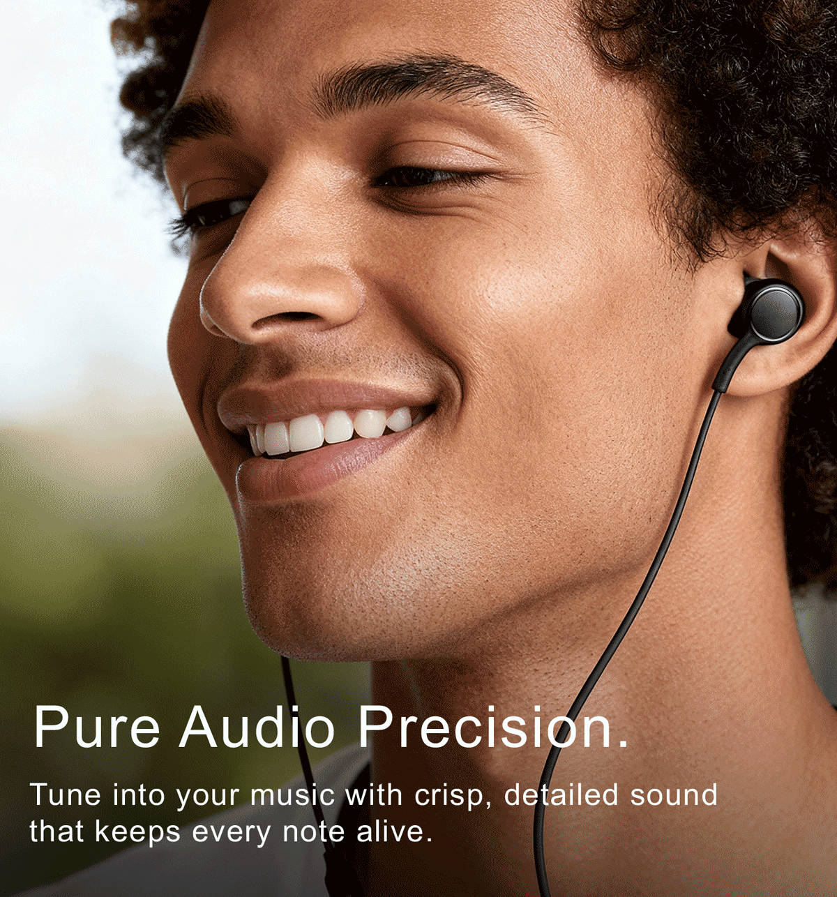 Hammer 3.5mm Wired Earphones with Mic, Black - Image 3