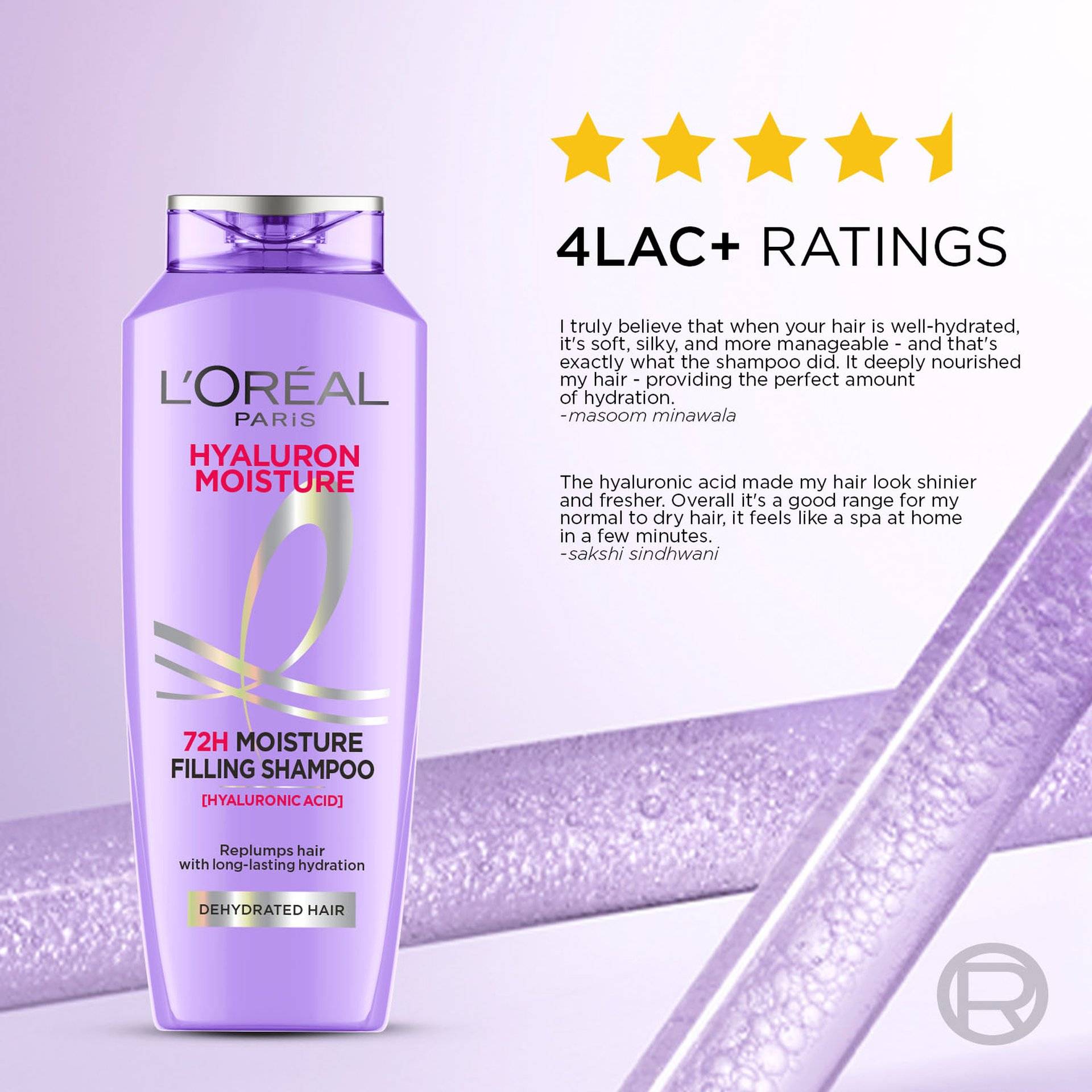 L'Oreal Paris Hyaluron Moisture 72H Shampoo - Image 9