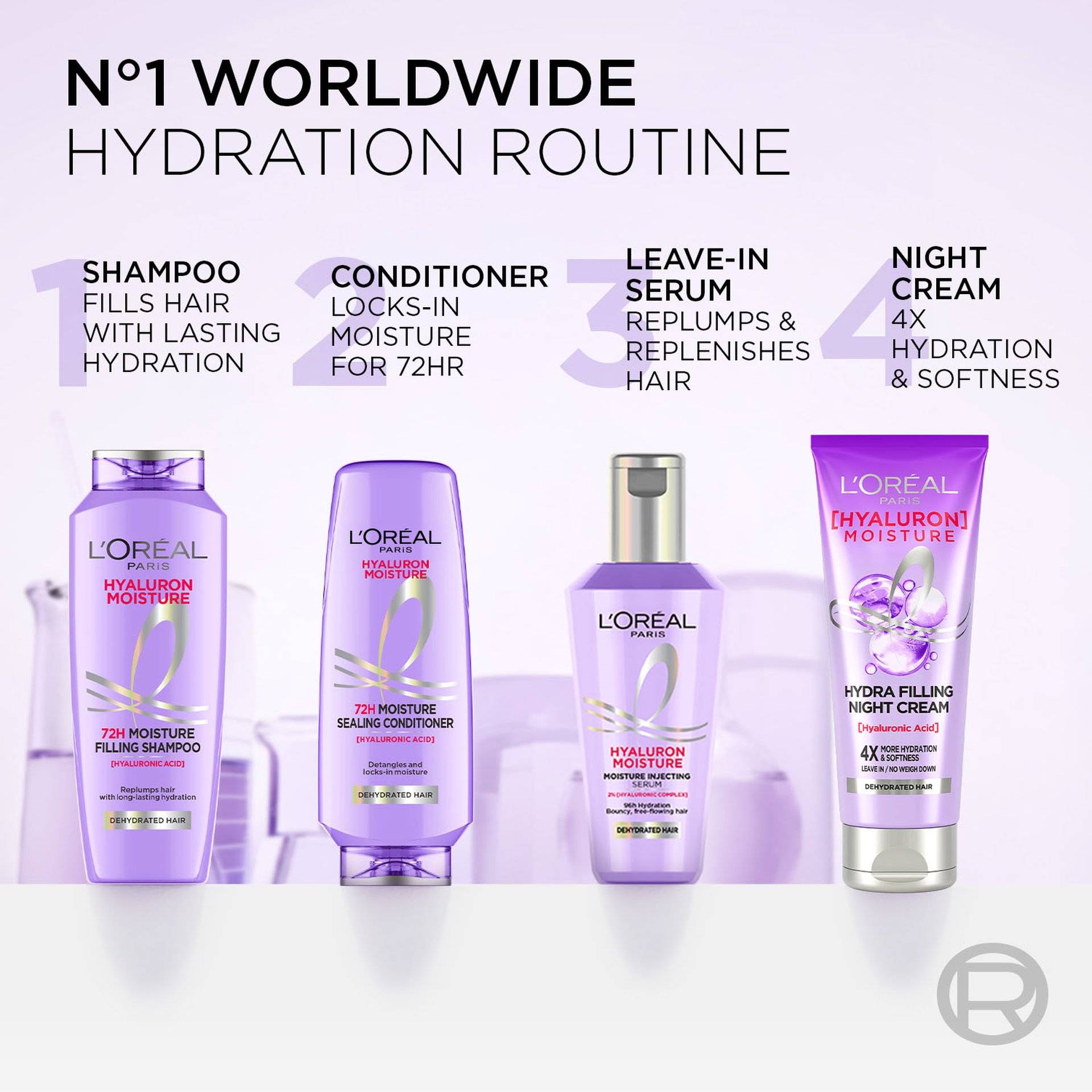 L'Oreal Paris Hyaluron Moisture 72H Shampoo - Image 11