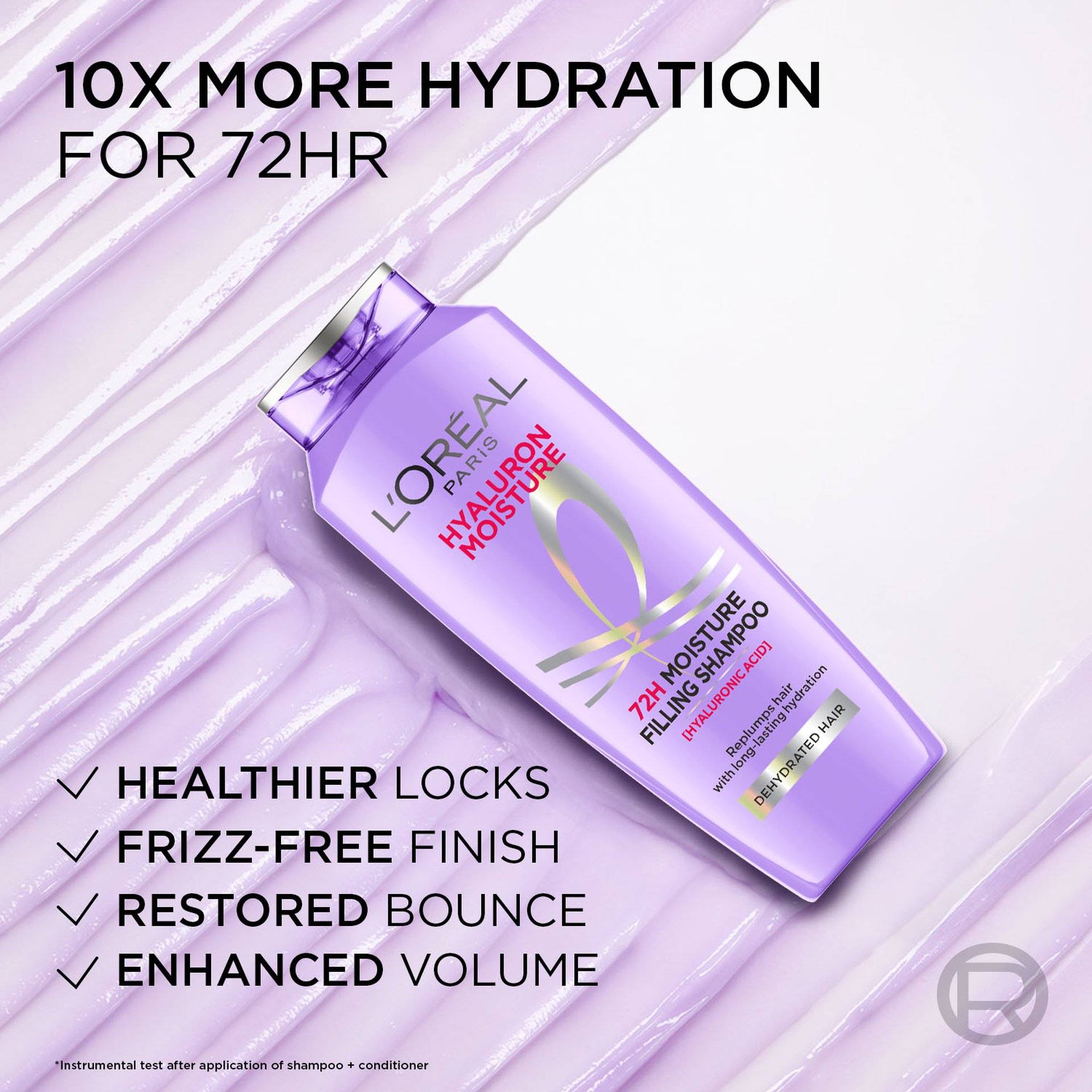 L'Oreal Paris Hyaluron Moisture 72H Shampoo - Image 8