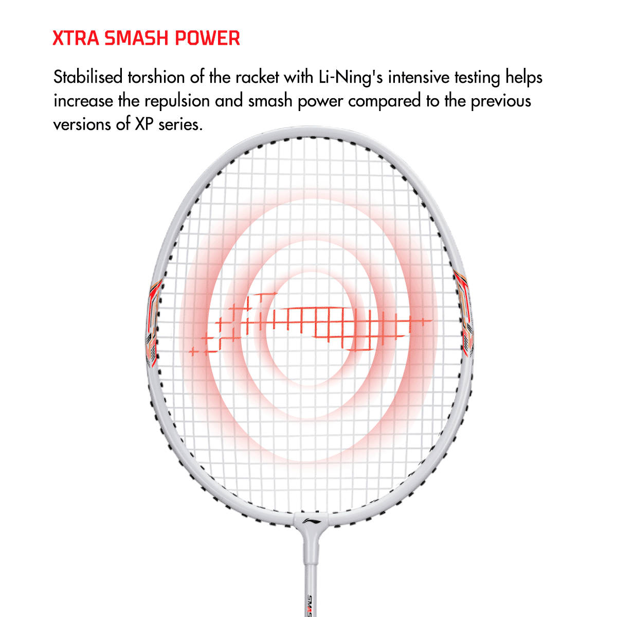 Li-Ning XP-90-IV Set of 2 Strung Badminton Racket with Free Full Cover - Image 4