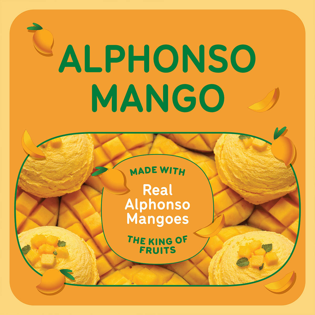 Go Zero Alphonso Mango Guilt Free Ice Cream Tub 1L - Image 5