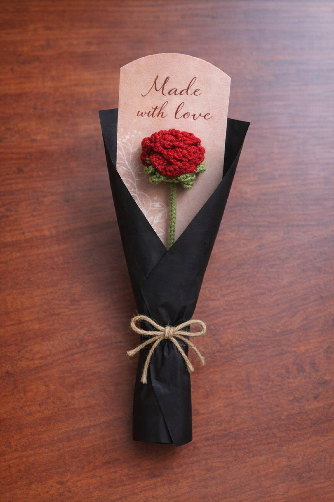 太朗　まとめ買いページ Buy Quace Handmade Crochet Artificial Rose (Red, Black) Online (1