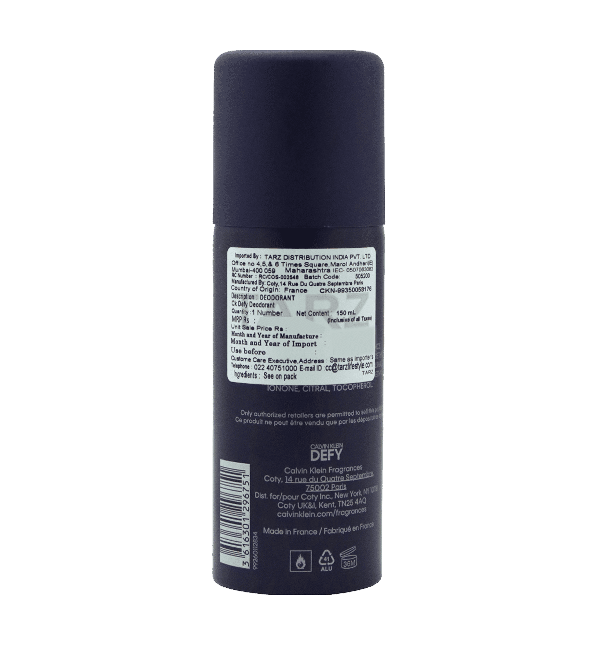 Calvin Klein Defy M Deo 150 ml - Image 3