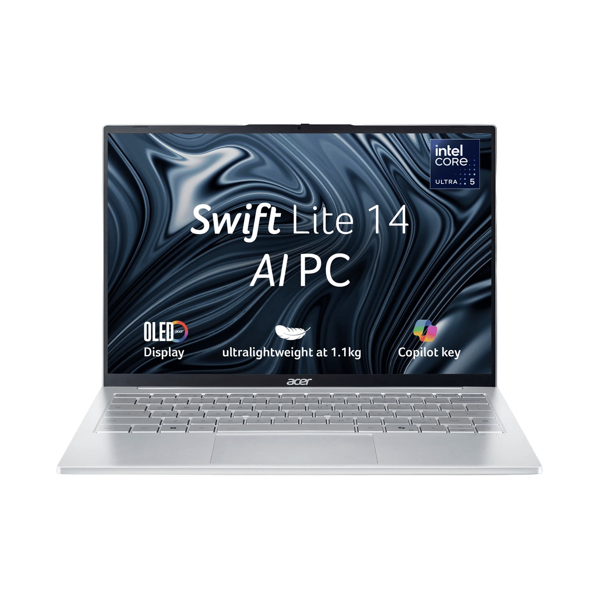 Acer Swift Lite 14 Intel Core Ultra 5-115U 16GB 512GB Silver - Image 1
