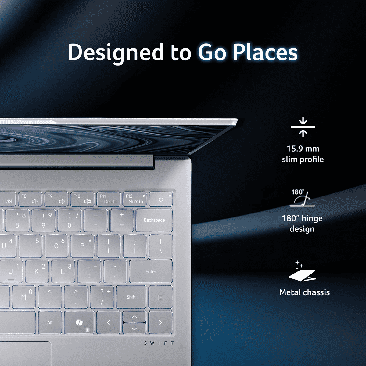 Acer Swift Lite 14 Intel Core Ultra 5-115U 16GB 512GB Silver - Image 7