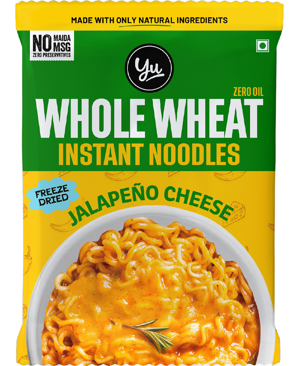 Buy Yu Jalapeno Cheese -100% Whole Wheat Instant Noodles Online