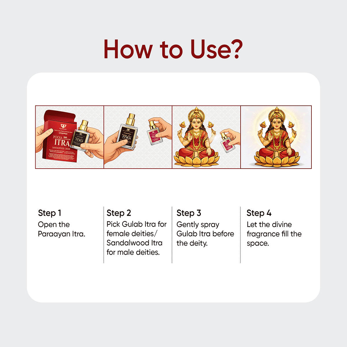 Paraayan Sandalwood & Rose Itra for Pooja, Pack of 2 - Image 5
