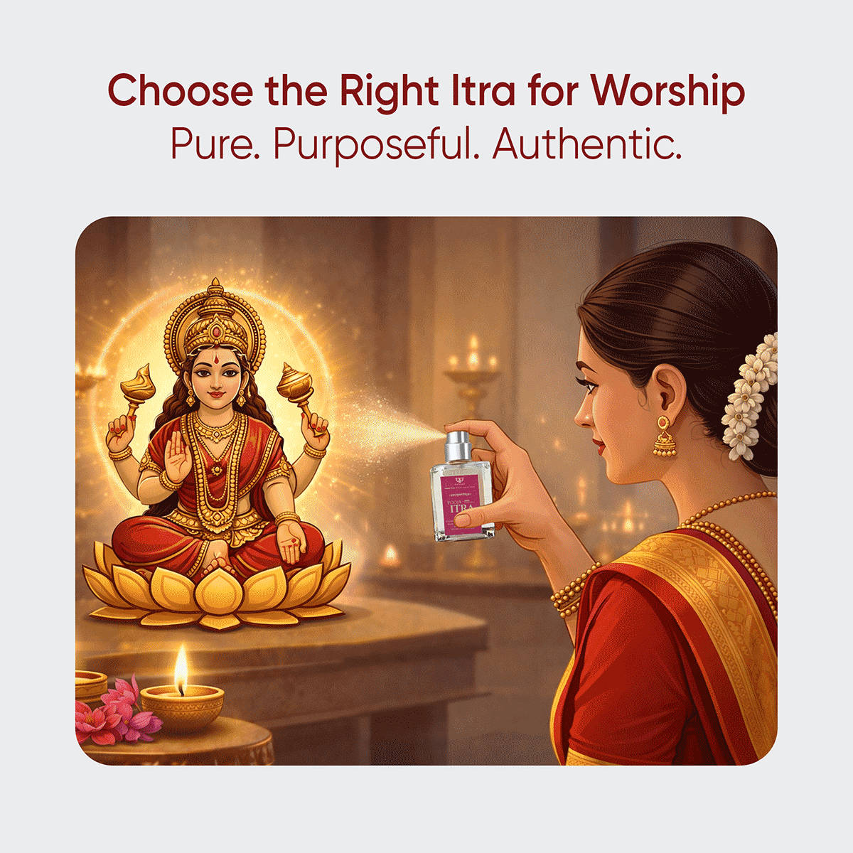 Paraayan Sandalwood & Rose Itra for Pooja, Pack of 2 - Image 4