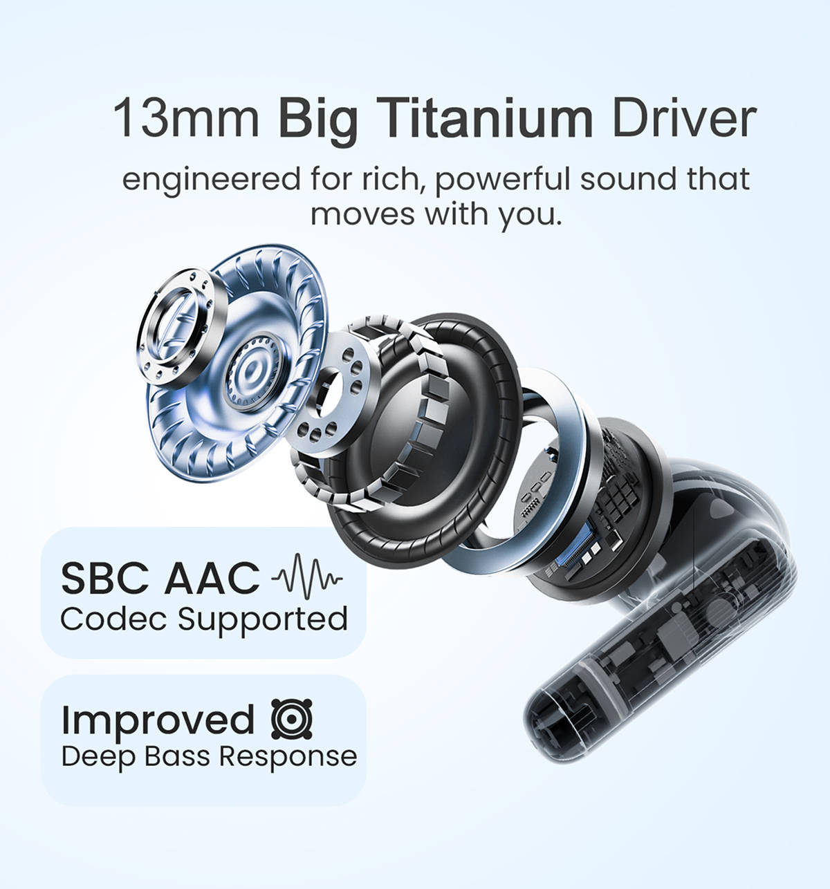 Hammer Airflow Flex Earbuds Blue - Image 4