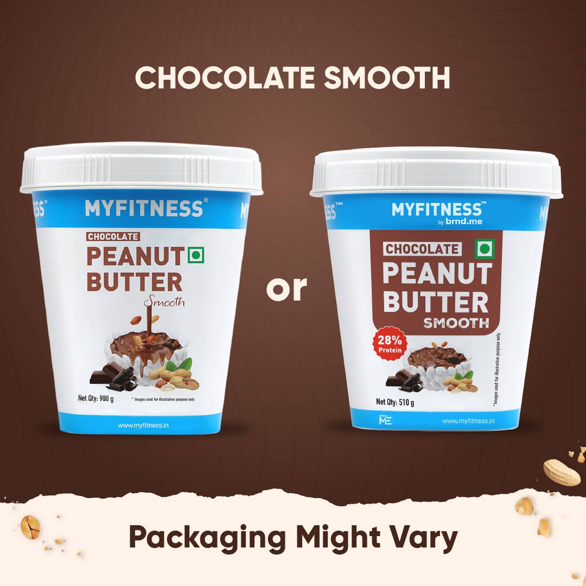 MyFitness Chocolate Peanut Butter Smooth Spread 510g - Image 3