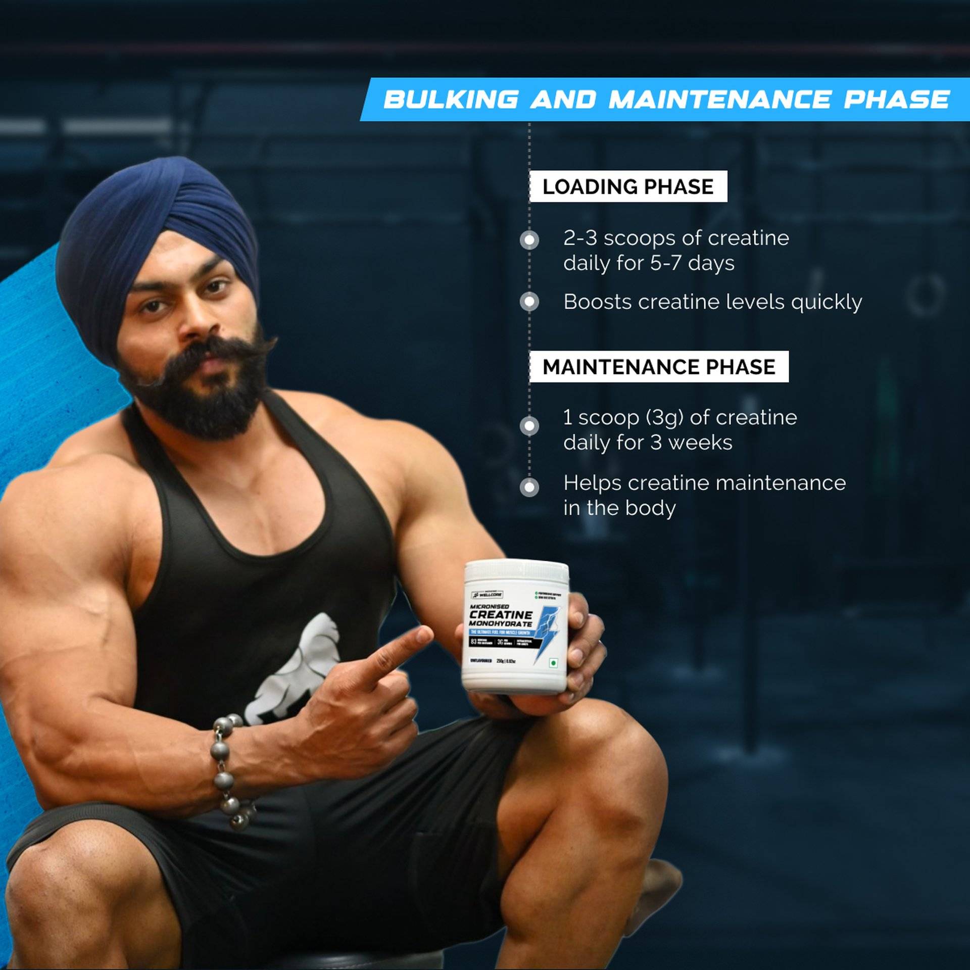 Wellcore Micronised Creatine Monohydrate 100g - Image 5