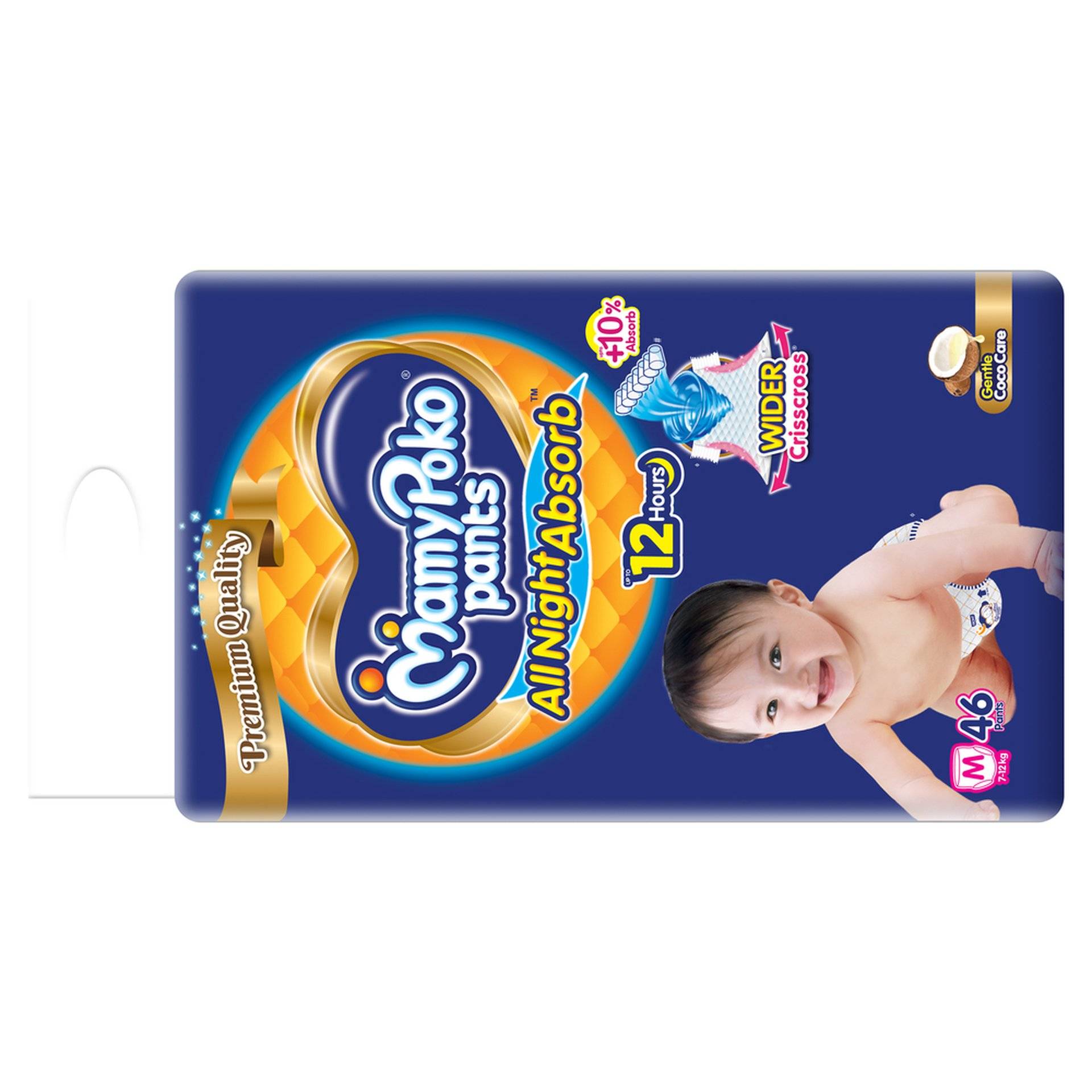 Mamypoko All Night Absorb Pant Style Baby Diapers, 46 Count - Image 4