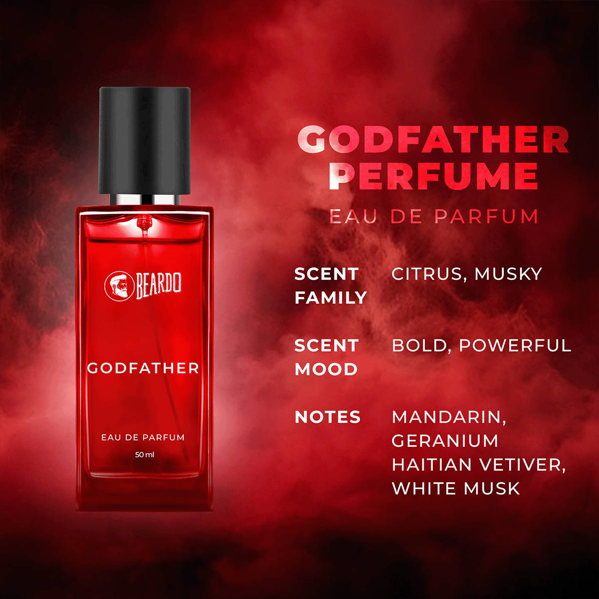 Beardo Godfather Eau De Parfum 50ml - Image 5