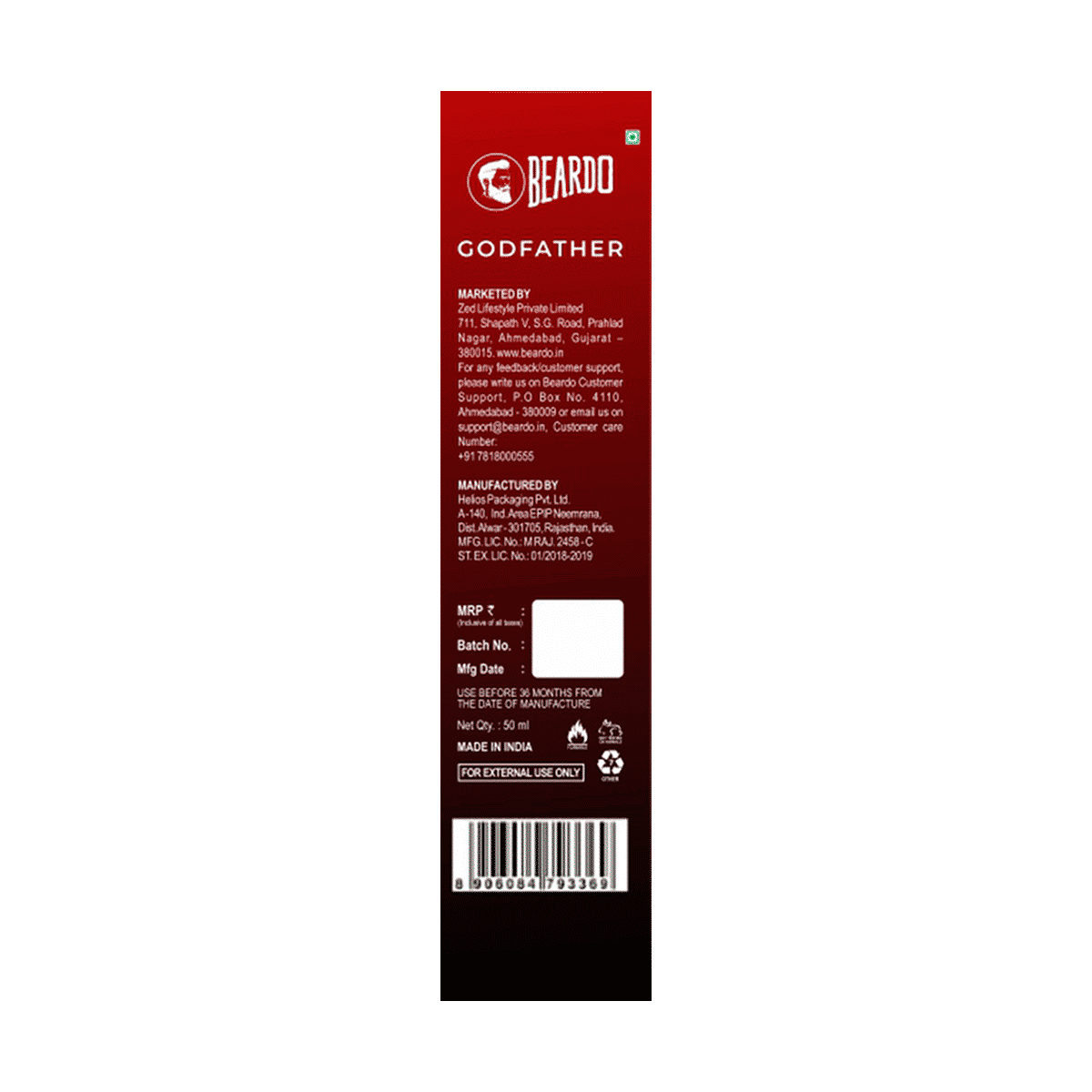 Beardo Godfather Eau De Parfum 50ml - Image 2