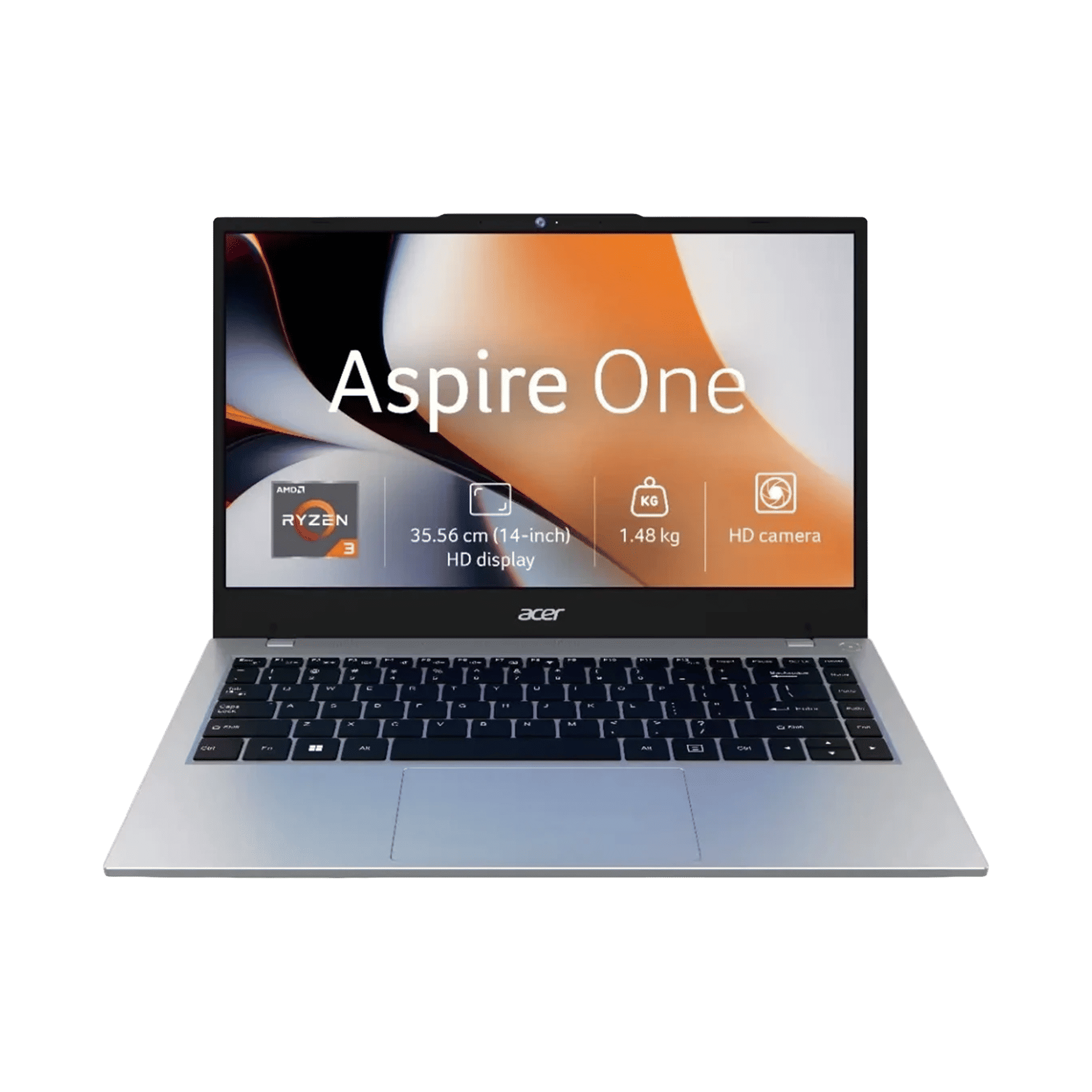 Acer Aspire One AMD Ryzen 3-7320U 8GB 256GB 14" HD Windows 11 Black