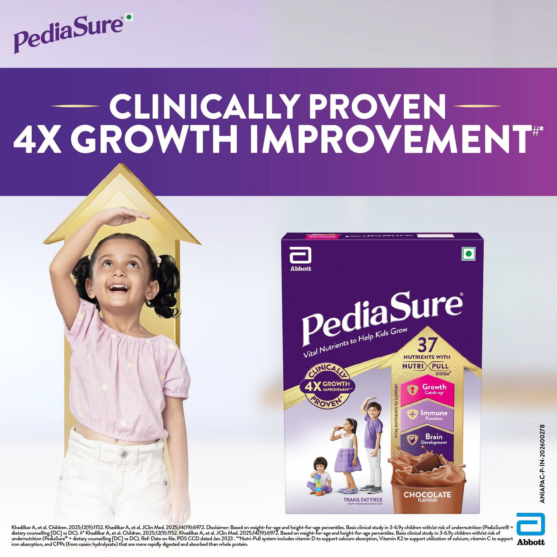 Pediasure Premium Chocolate Drink Refill 200g - Image 4