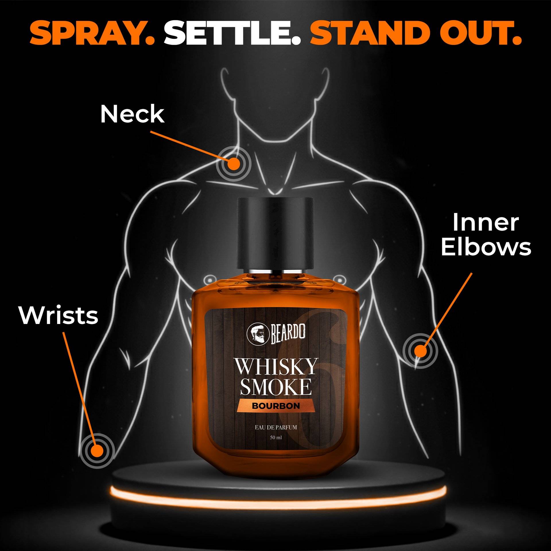 Beardo Bourbon Whisky Smoke Perfume 50ml - Image 6