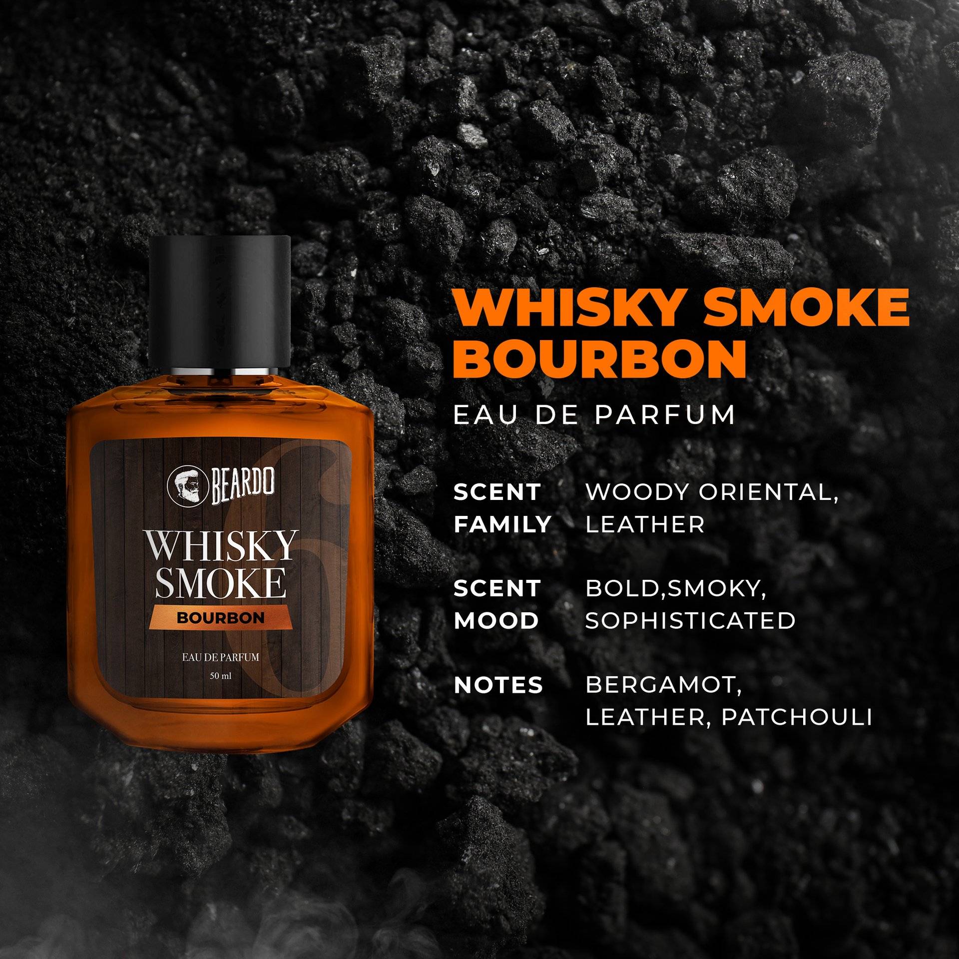 Beardo Bourbon Whisky Smoke Perfume 50ml - Image 5