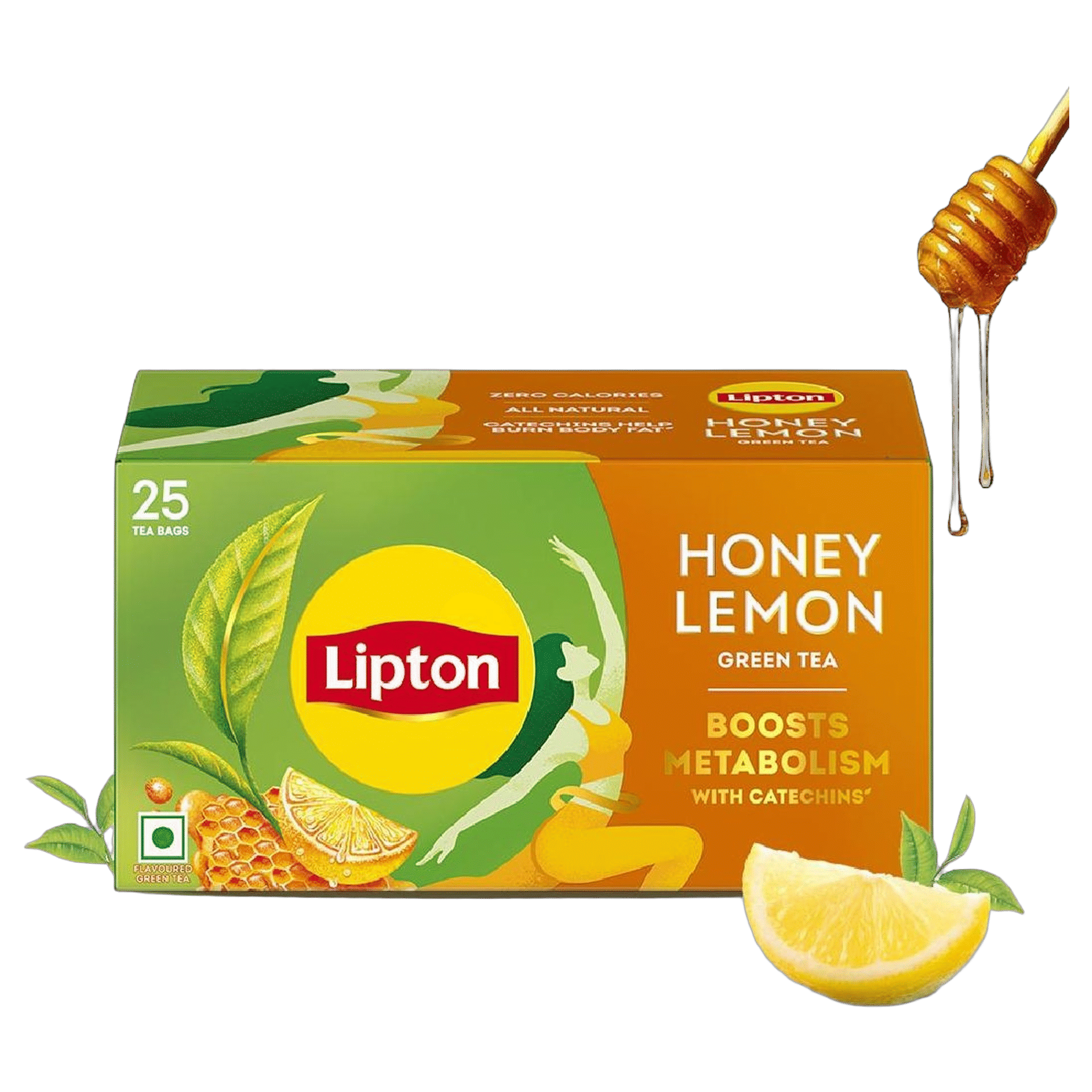 Lipton Honey Lemon Green Tea (25 Tea Bags) 25 Pieces