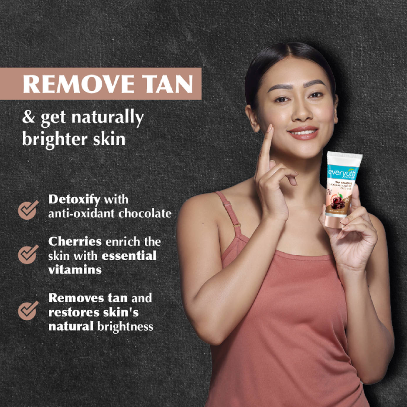 Everyuth Tan Removal Choco Cherry Pack 50g - Image 3