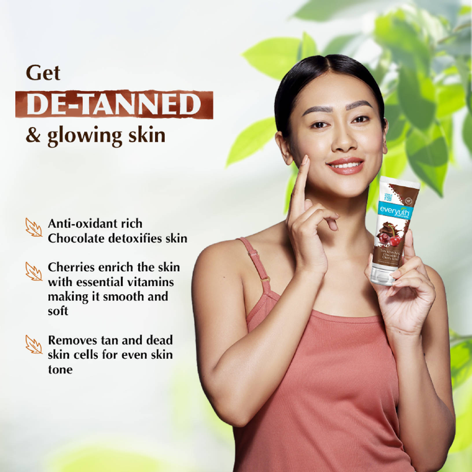 Everyuth Tan Removal Choco Cherry Scrub Pack - Image 3