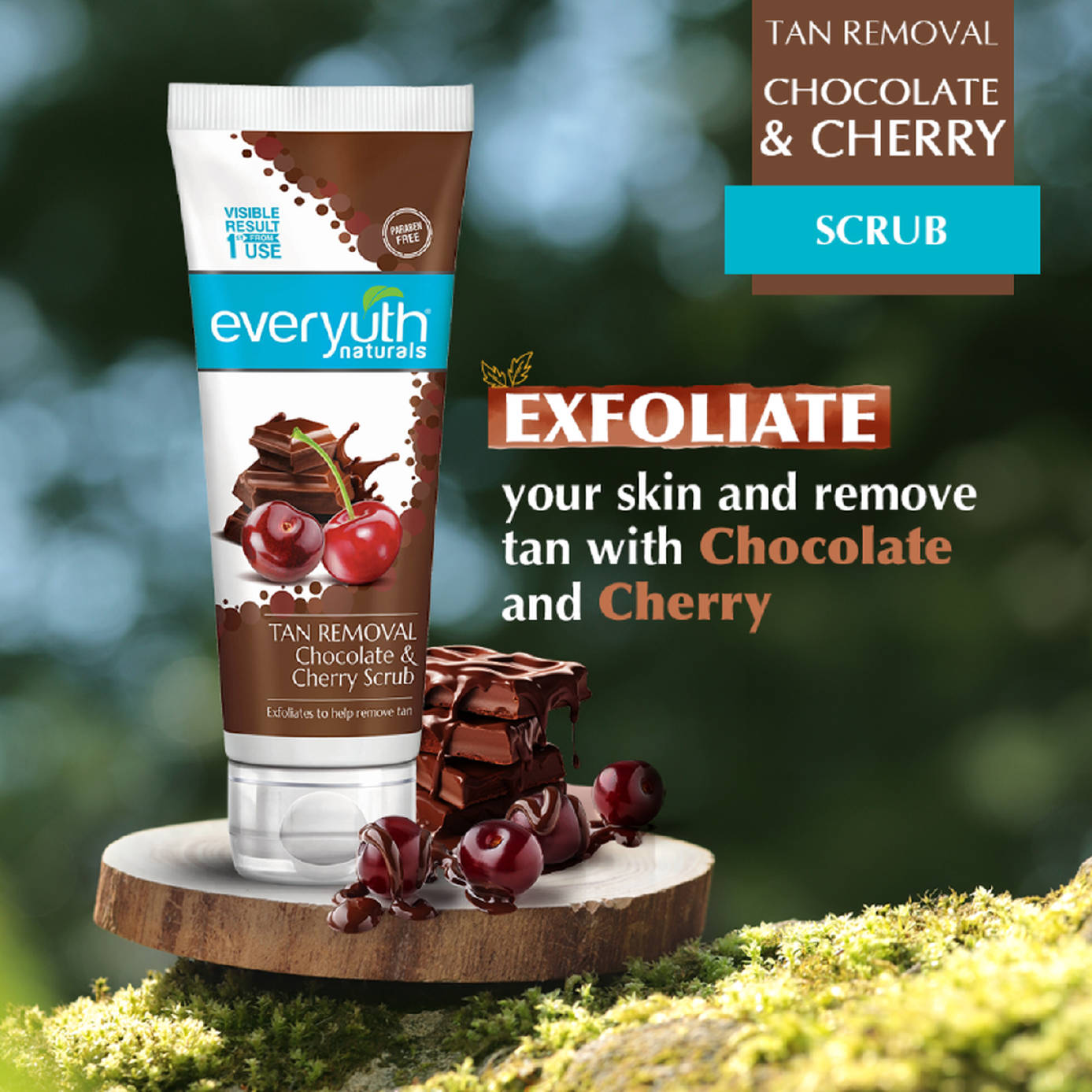 Everyuth Tan Removal Choco Cherry Scrub Pack - Image 4