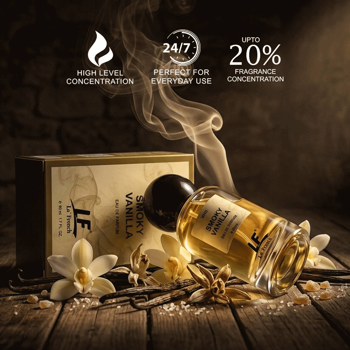 La French Smoky Vanilla Eau De Parfum 50 ml - Image 7