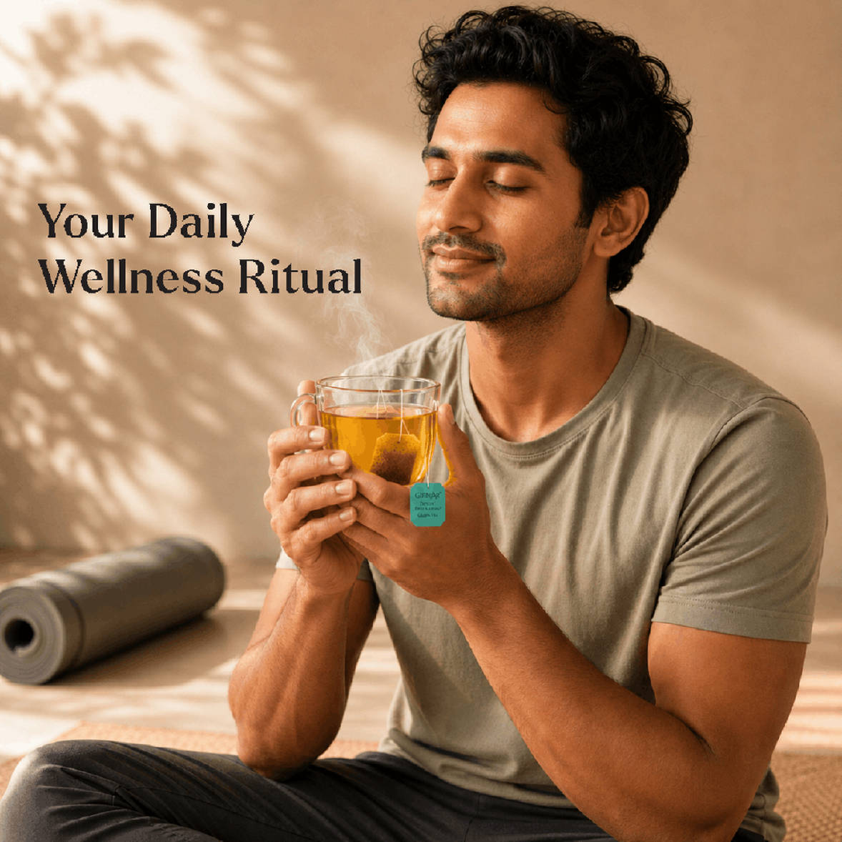 Girnar Detox Desi Kahwa Green Tea Bags - Image 10