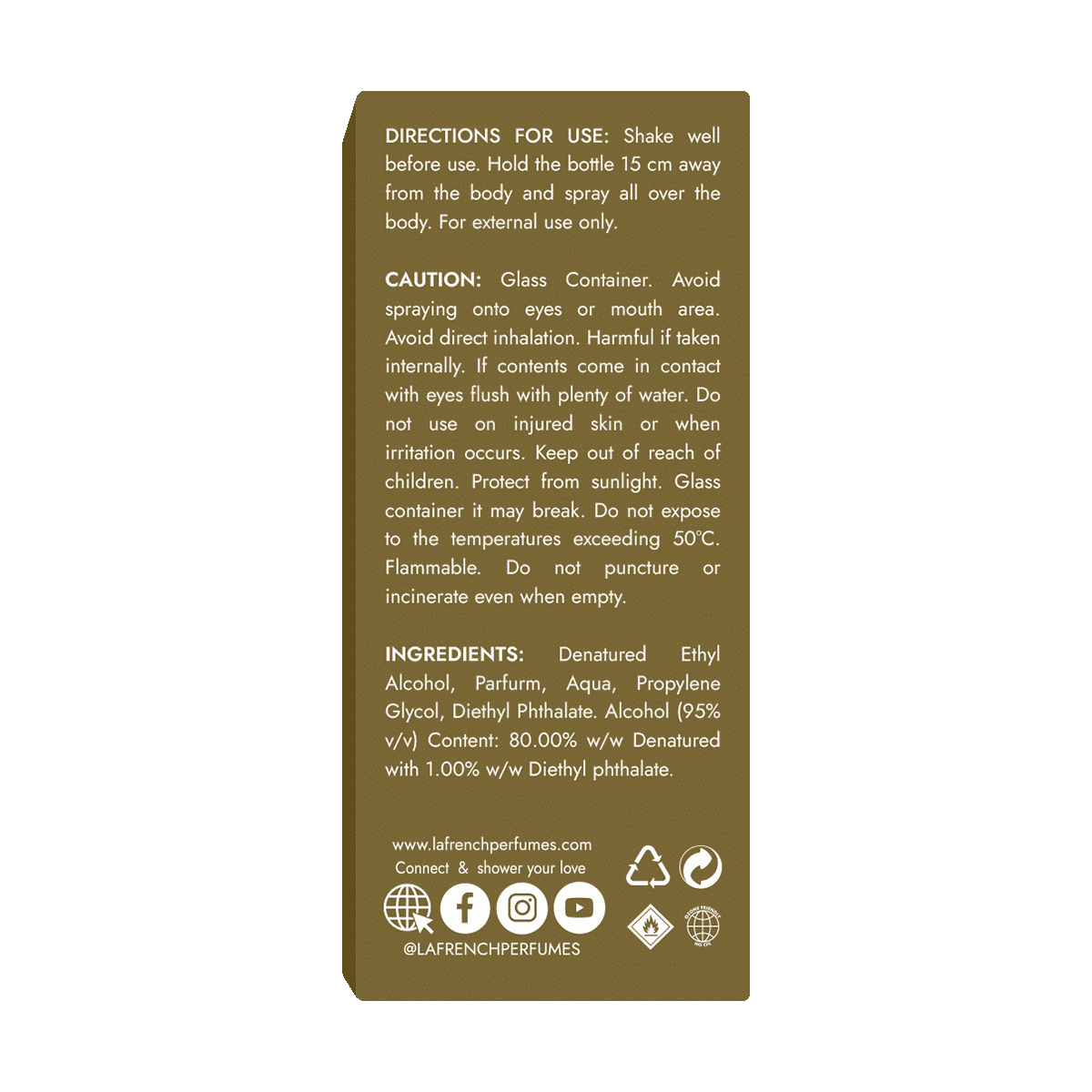 La French Smoky Vanilla Eau De Parfum 50 ml - Image 2