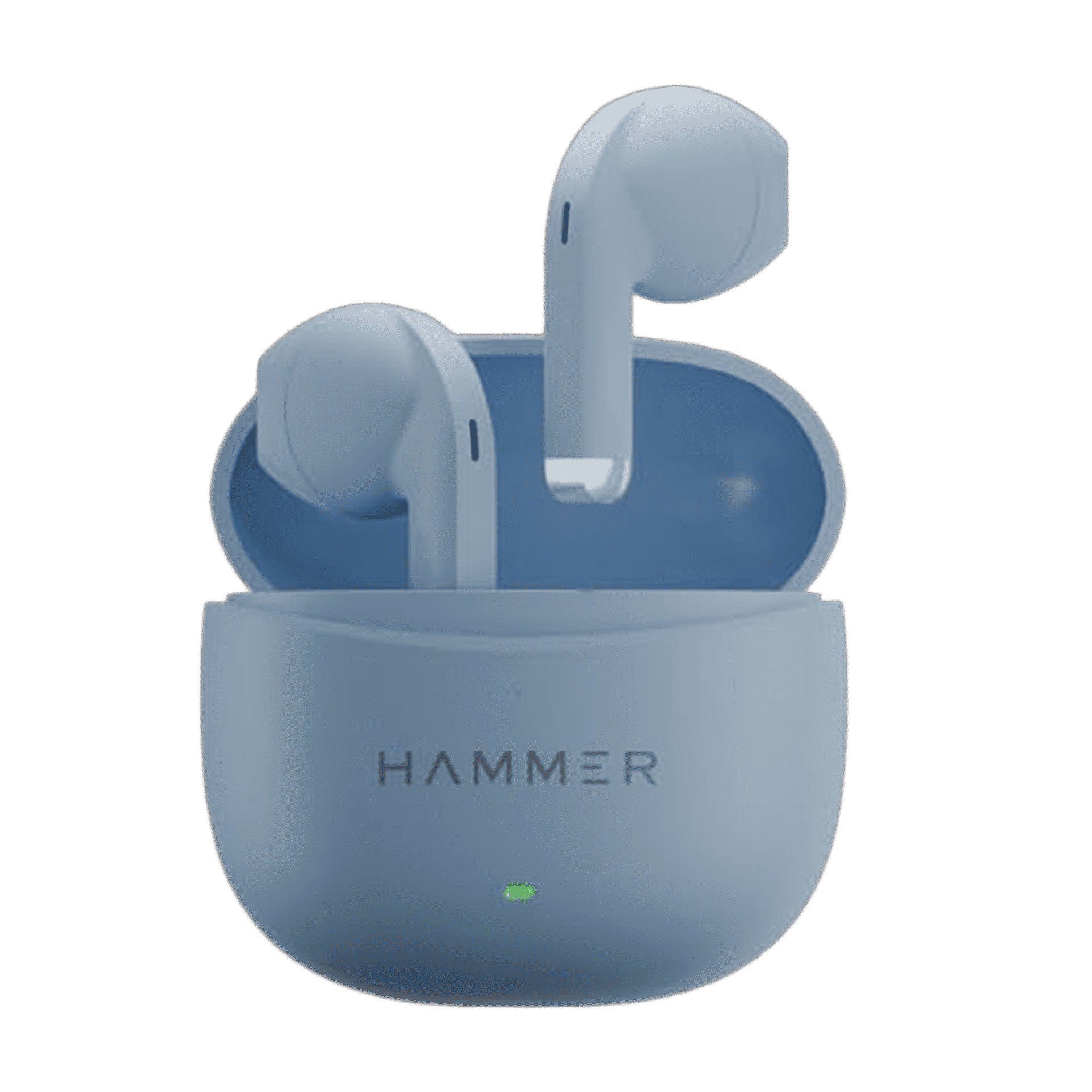 Hammer Ultra Pods Truly Wireless Earbuds with Mic, 30H Playtime - Blue