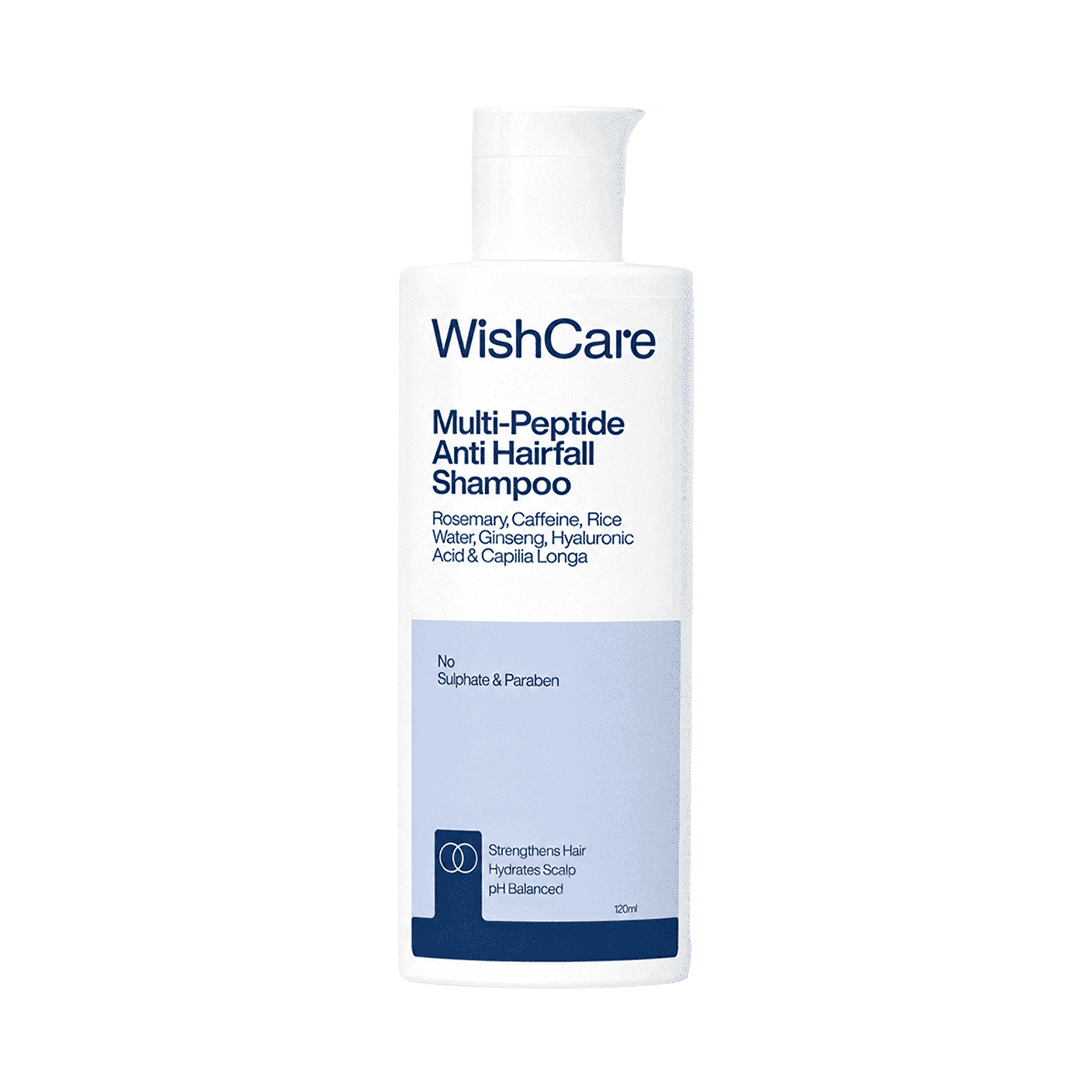 WishCare Multi Peptide Anti Hairfall Shampoo 120ml - Image 1