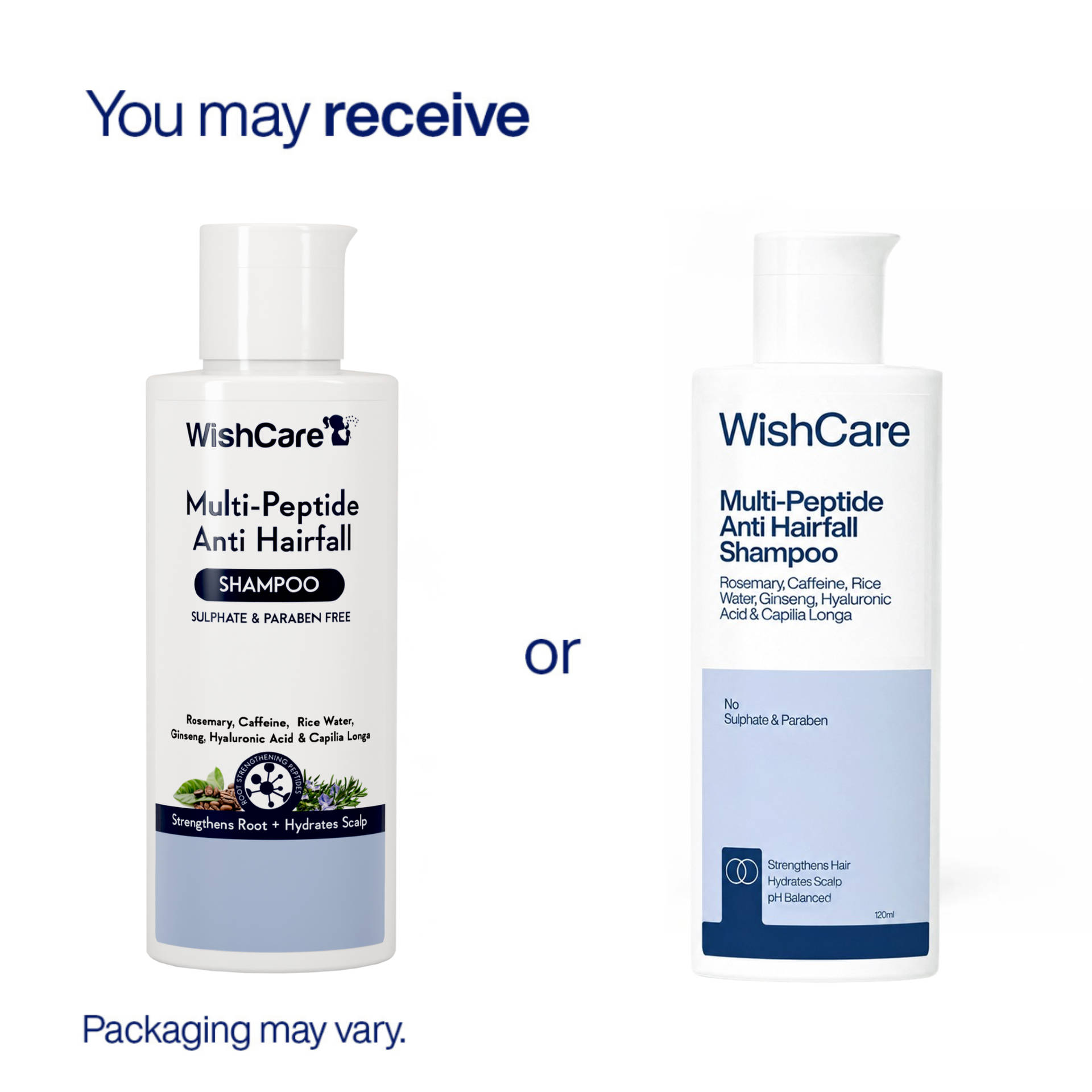 WishCare Multi Peptide Anti Hairfall Shampoo 120ml - Image 3