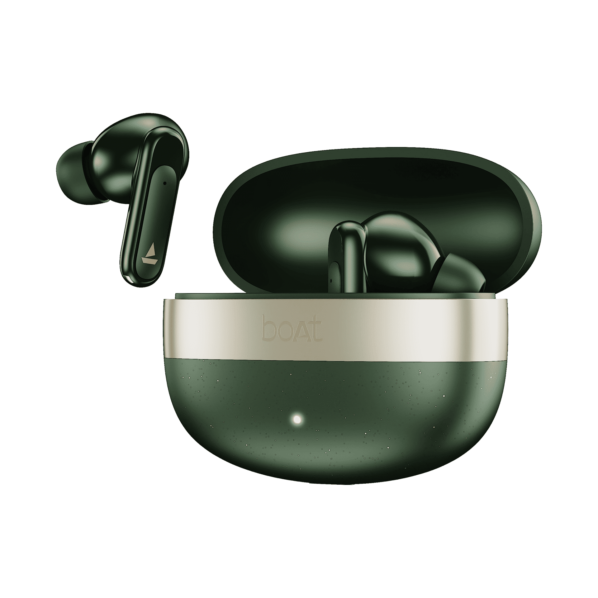 boAt Airdopes Plus 224, 60H Battery, BT v6.0, Forest Green - Image 1