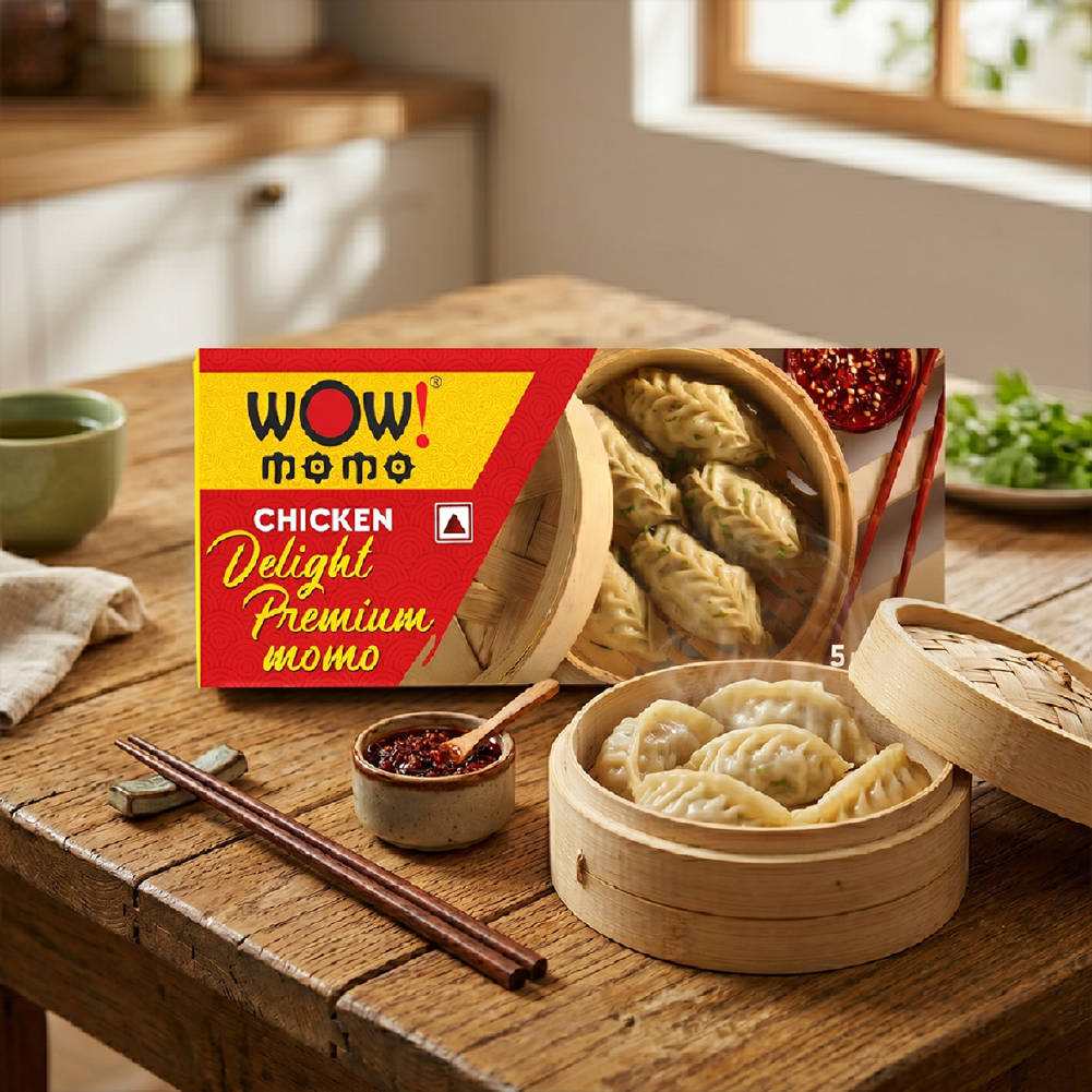 Buy Wow! Momo Chicken Delight Premium Momos Online (5 Pieces) At